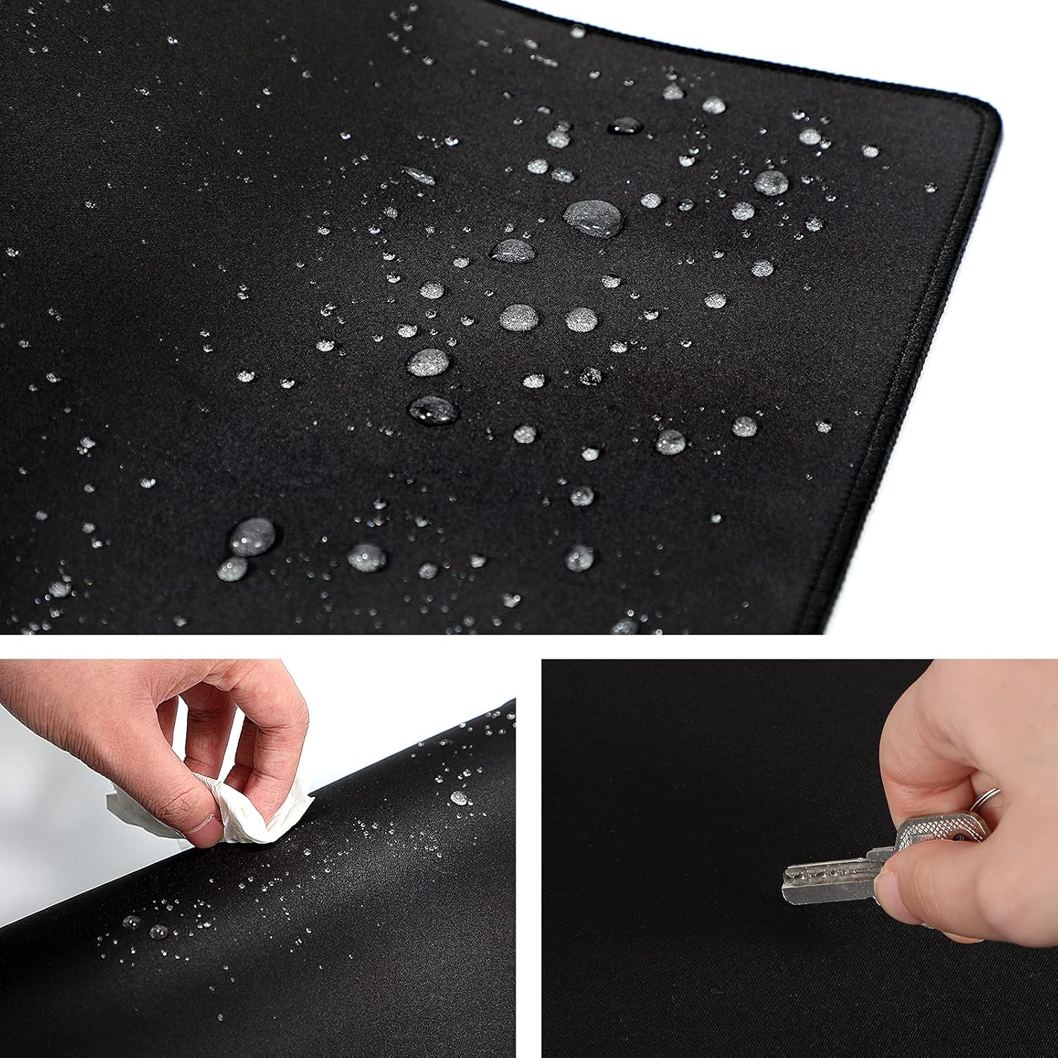 Alfombrilla de mouse grande para juegos con base de goma antideslizante, alfombrilla de escritorio impermeable para escritorio, almohadilla de