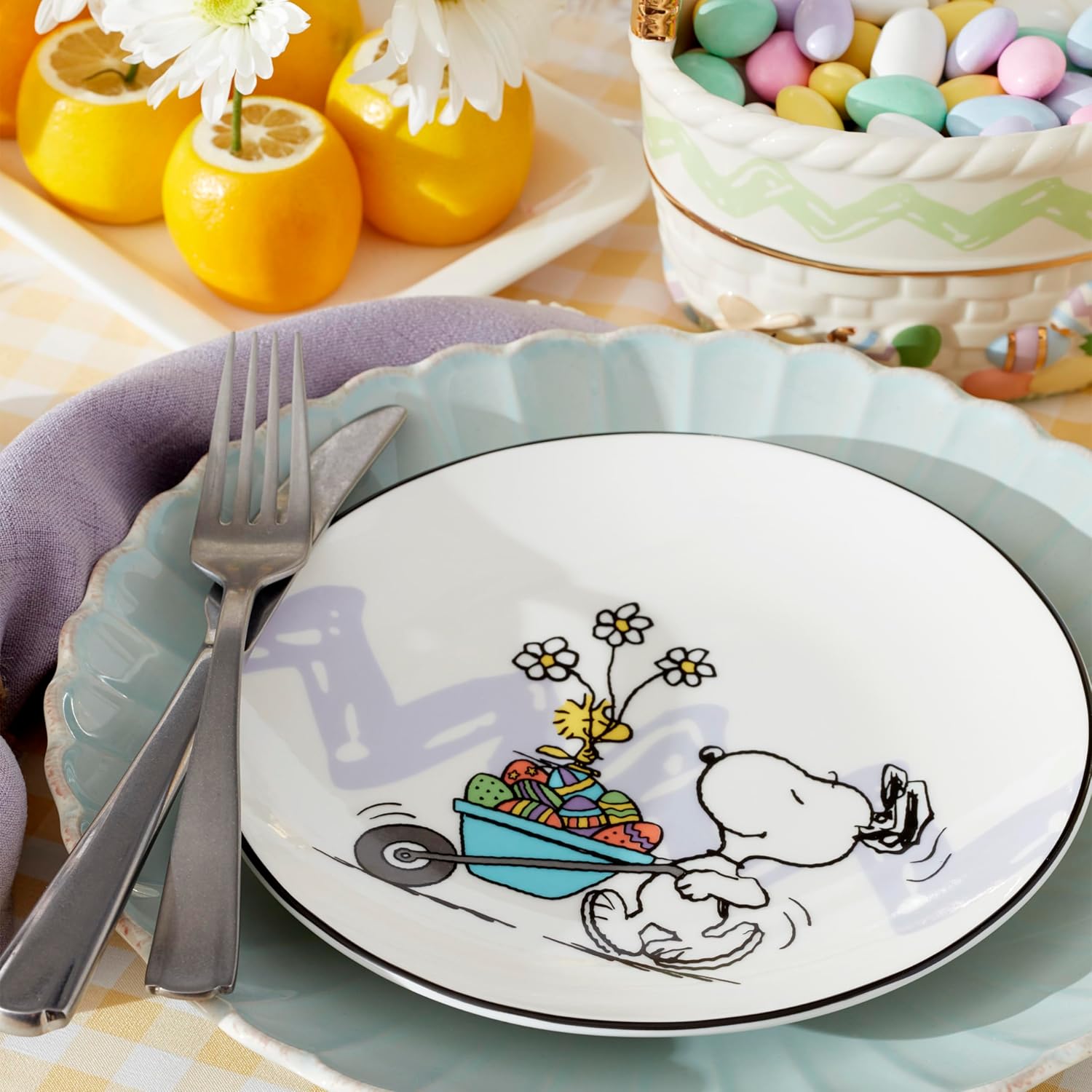 Lenox French Perle – Juego de cubiertos de vieiras, 65 unidades, metálico