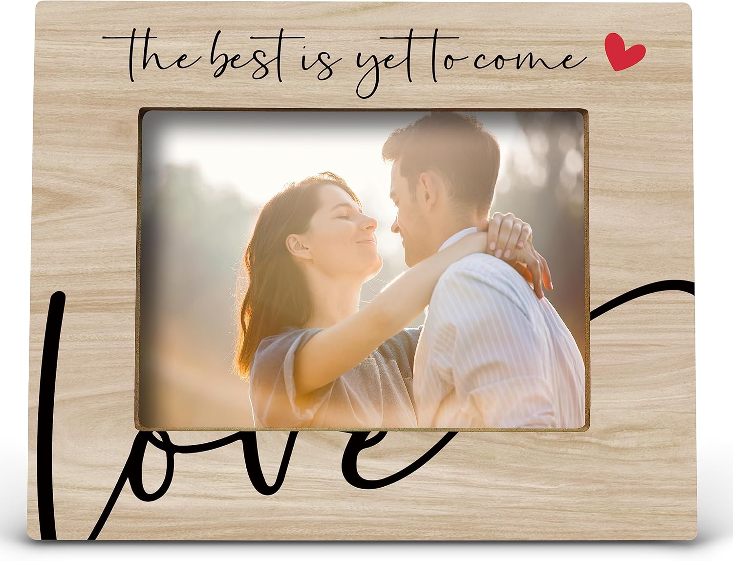 Marco de fotos The Best is Yet to Come Love, regalo de boda de compromiso para el día de San Valentín, para él, sus parejas comprometidas, regalos