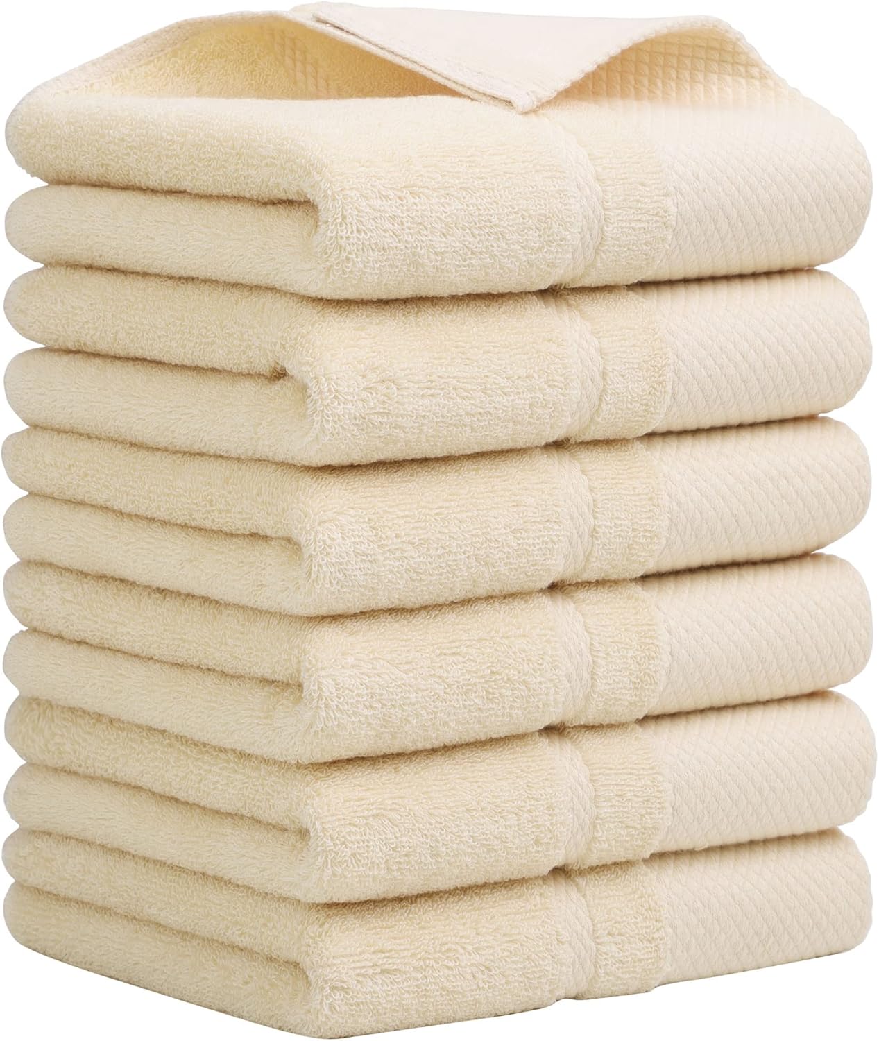 PiccoCasa Juego de toallas de mano de 14 x 30 pulgadas, suaves 100% algodón peinado de 600 GSM, toallas de lujo altamente absorbentes para baño,