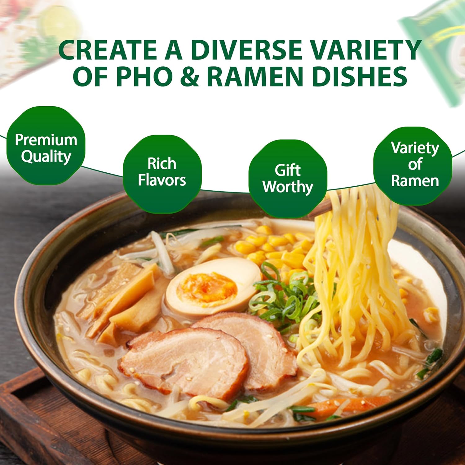 FOODIE BOXX Fideos ramen asiáticos instantáneos con salsa picante Samyang (paquete de 15, fideos Pho)