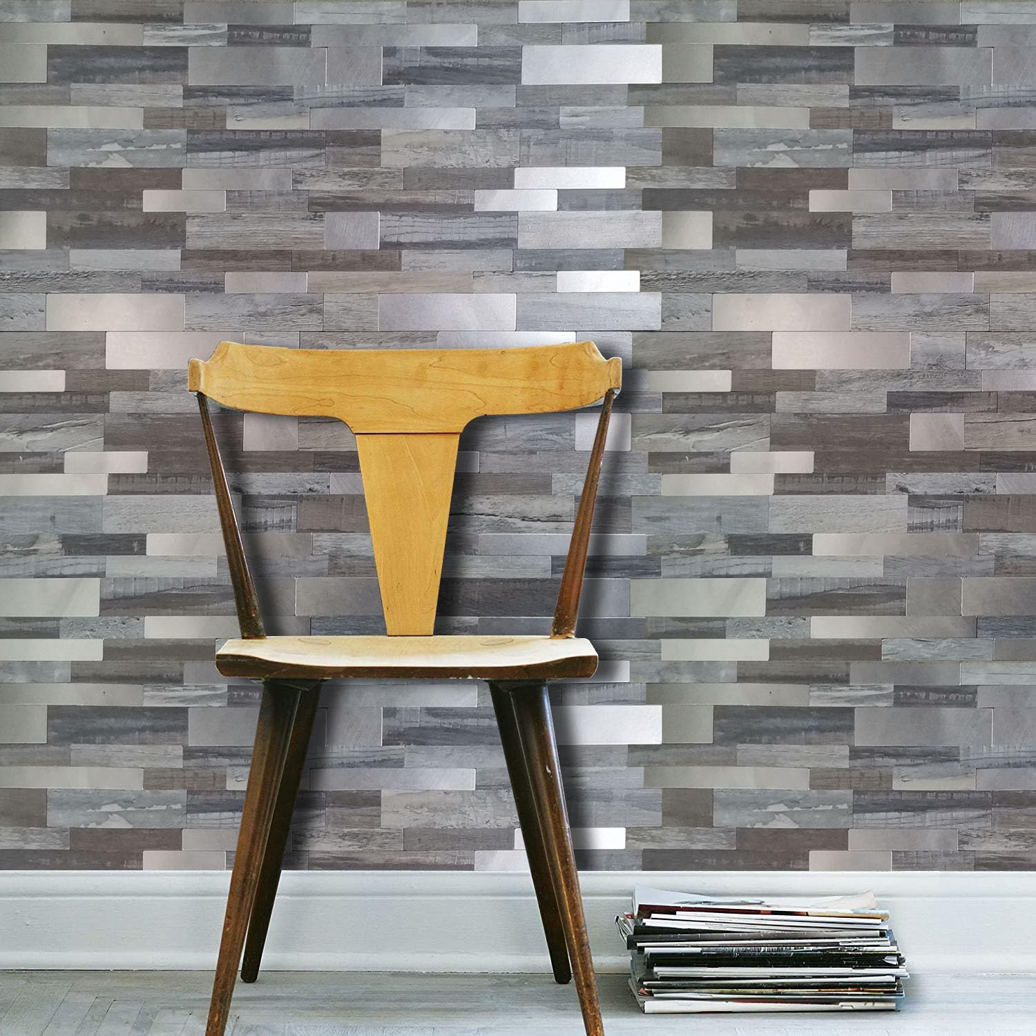 XUANINY 10 hojas de azulejos metálicos para salpicaduras en muro, autoadhesivas, aluminio 3D, paneles de pared para cocina, baño, dormitorio, sala