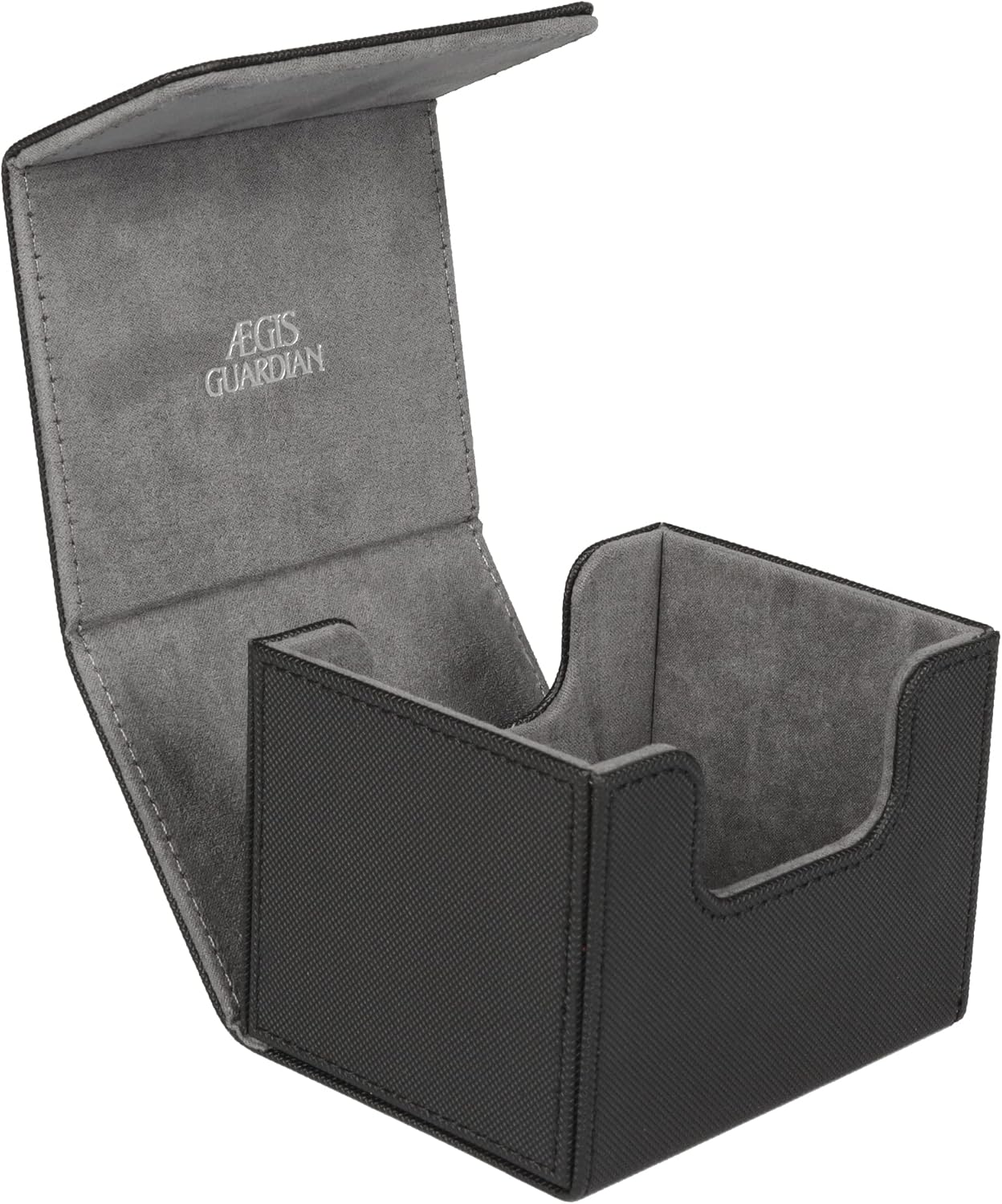 AEGIS GUARDIAN – Caja de cartas para MTG, Commander Deck Box con capacidad para más de 120 tarjetas con funda, soporte de cuero fuerte para tarjetas