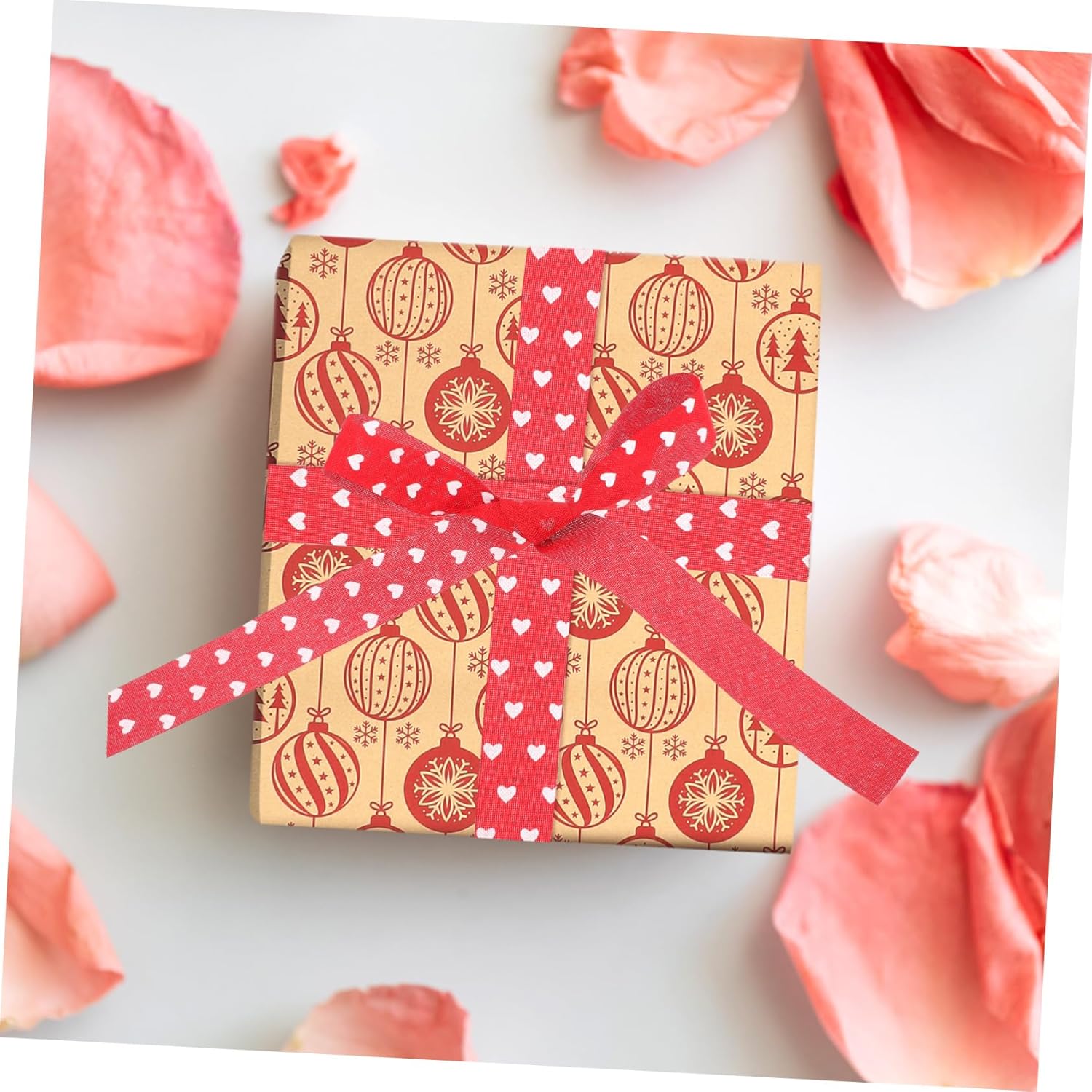 BESPORTBLE Papel de embalaje para decoración de Navidad, papel de regalo de Navidad, papel de envoltura de flores, papel de regalo de Navidad, papel