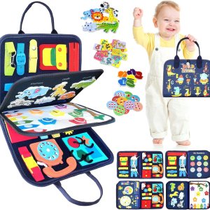 VARANO Montessori – Libro de mesa de juguete para niños de 1, 2, 3 años, juguetes sensoriales educativos para niños pequeños de 1 a 3 años, VARANO Montessori – Libro de mesa de juguete para niños de 1, 2, 3 años, juguetes sensoriales educativos para niños pequeños de 1 a 3 años,