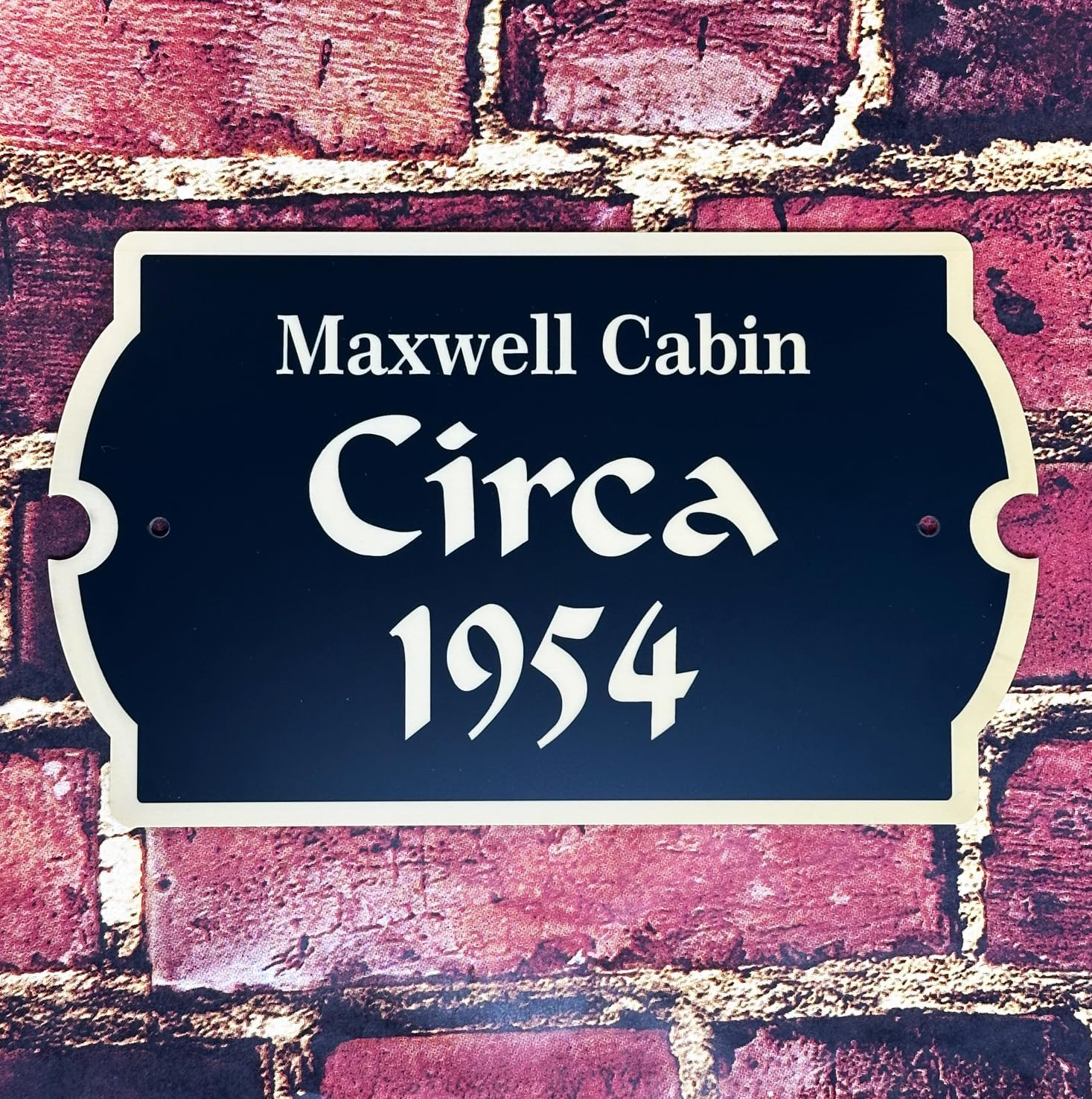 Letrero personalizado con nombre de casa histórico – Placa personalizada Circa # J0157