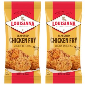 Louisiana Fish Fry – Rebozado de pollo sazonado de 9 onzas (paquete de 2) Auténtico pollo frito del sur Lleva el sabor de Louisiana a casa Louisiana Fish Fry – Rebozado de pollo sazonado de 9 onzas (paquete de 2) Auténtico pollo frito del sur Lleva el sabor de Louisiana a casa