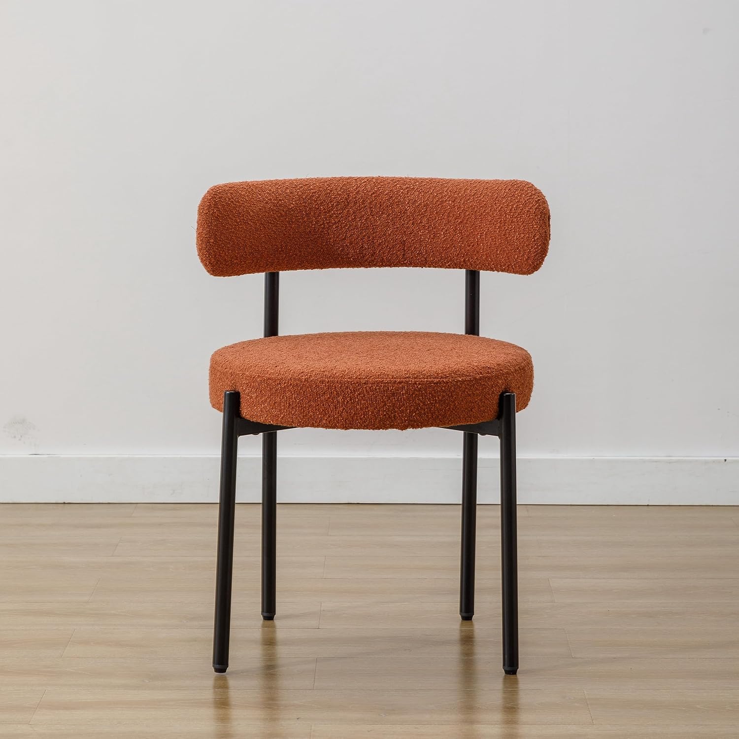 Locus Bono Boucle – Juego de 2 sillas de comedor, modernas sillas de comedor tapizadas, sillas de cocina sin brazos para comedor, sala de estar,