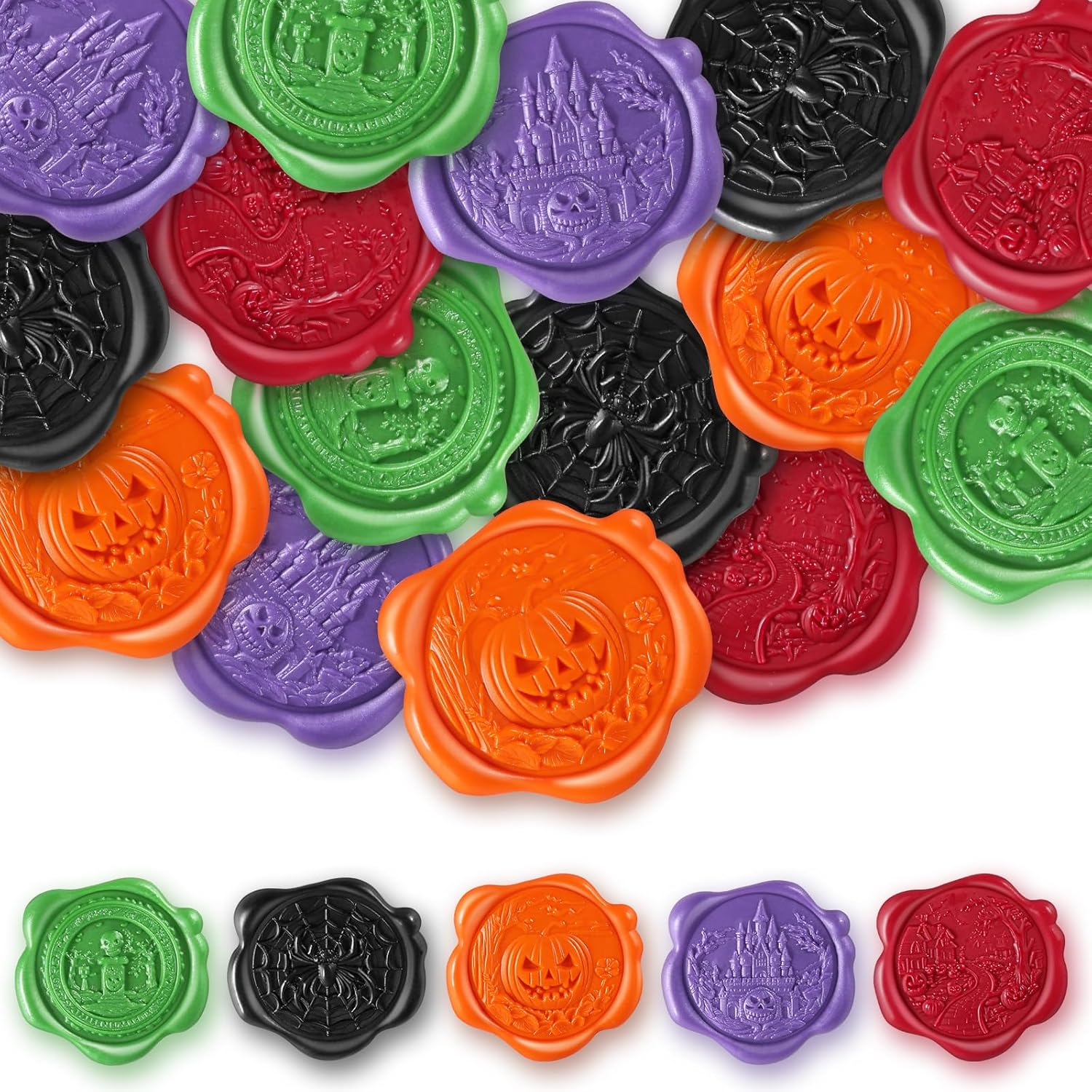 50 calcomanías de sellado de cera dorada, calcomanías adhesivas de sellado de sobres dorados, decoración para regalo de Navidad, invitación de boda,