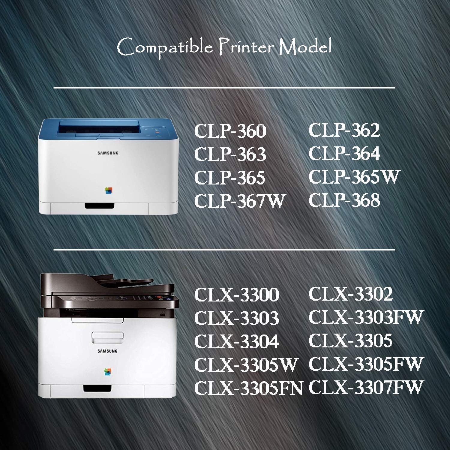 TG Imaging Paquete de 4 cartuchos de tóner compatibles con CLT406S CLT-406S funciona en CLX-3300 CLX-3305FN CLX-3305FW CLX-3305W SL-C460FW CLP-360