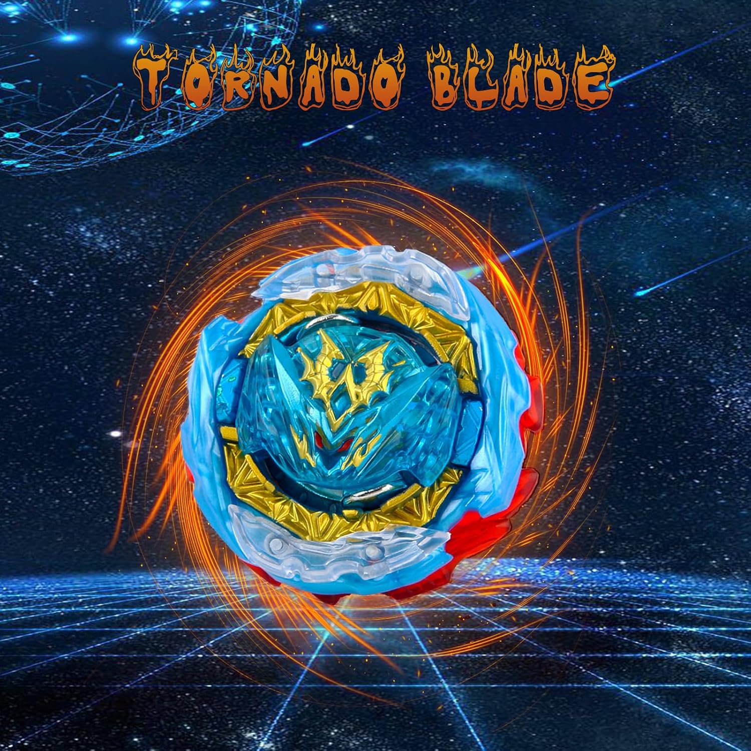 Zelzen Bey Burst Blade Gyro juguete, Bey Metal Fusion Spinning Battling Top Blades con lanzador de cuerda y asa, juegos de lucha de cumpleaños para