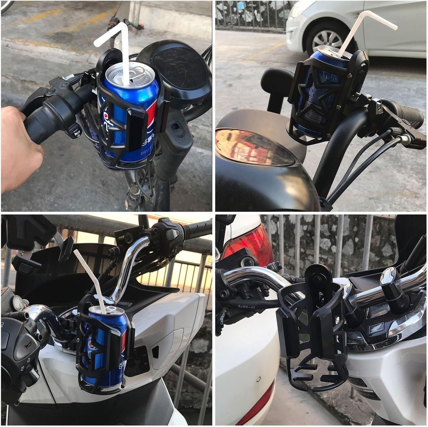 Univesal – Portavasos de motocicleta para Suzuki V-Strom 650 DL650 VSTROM 2007-2023, accesorios CNC para motocicleta, soporte para botellas de agua