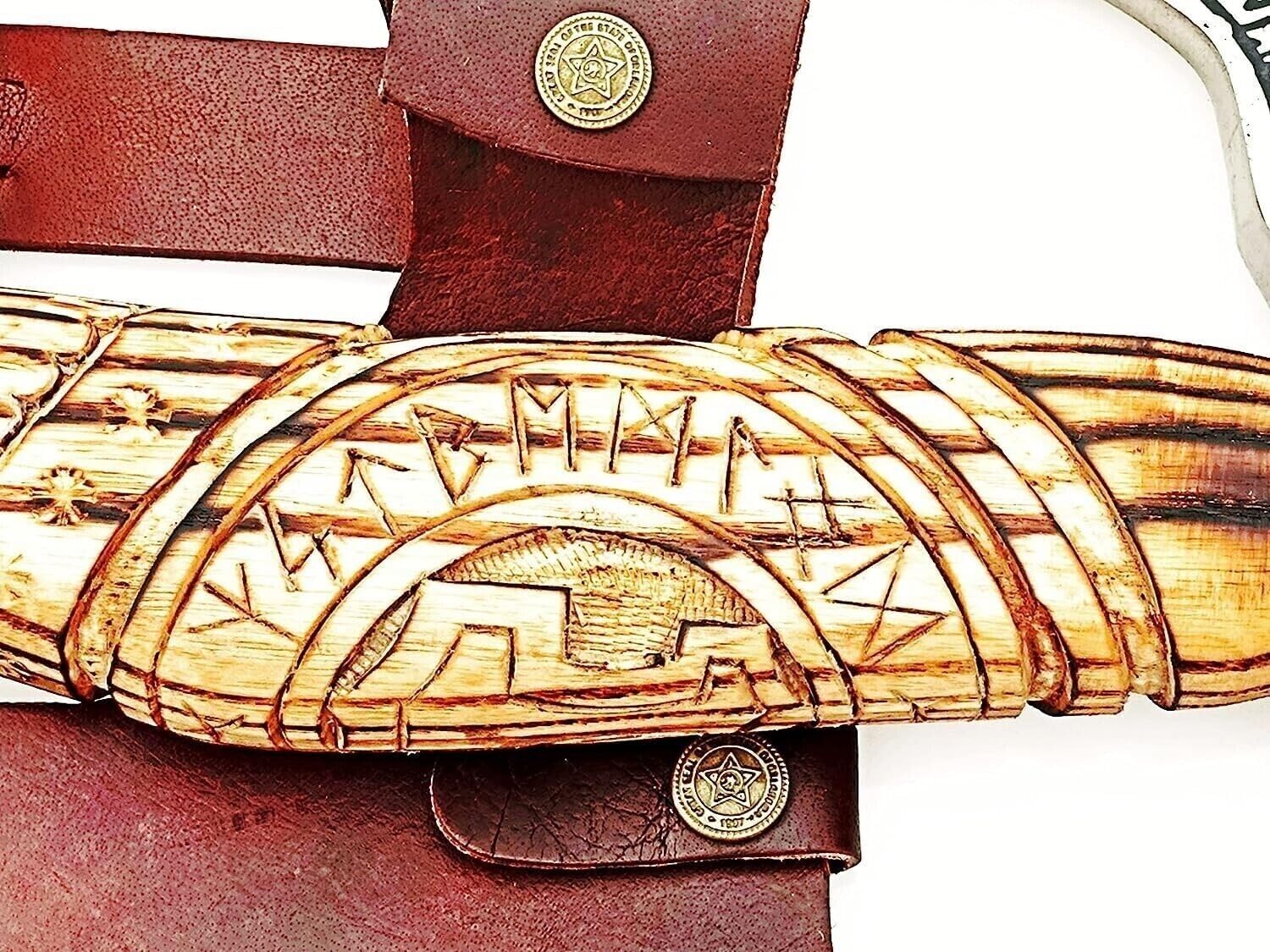 Hacha de caza con hacha de mano personalizada para exteriores, hacha vikinga, mango de madera, hacha Tomahawk con funda de cuero, regalo para