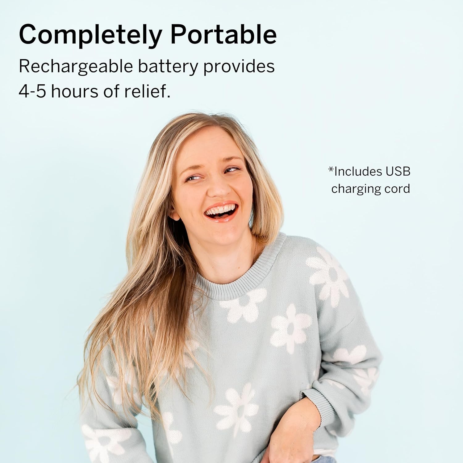 Pixie – Almohadilla térmica inalámbrica portátil para calambres, almohadilla térmica menstrual con 3 niveles de calor y 3 modos de masaje por