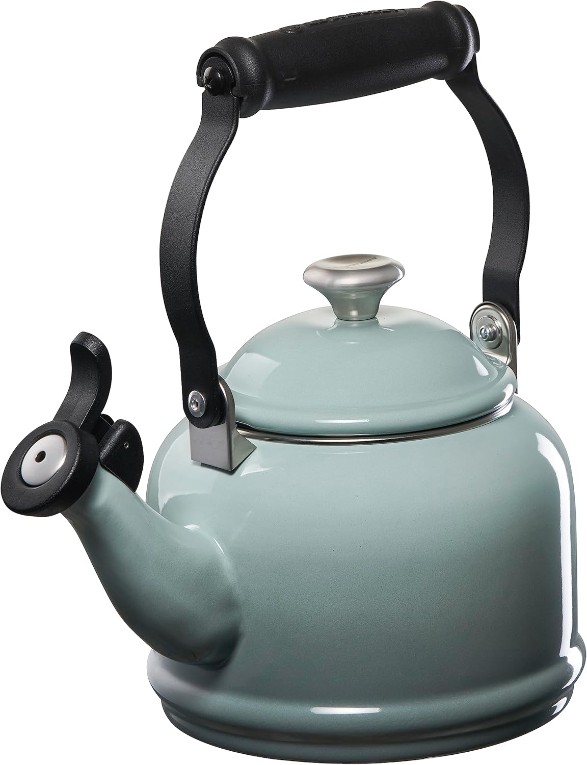 Le Creuset Juego de 2 tazas de esmalte en acero con acabados metálicos y cerámica, 1.25 cuartos de galón de agua y (2) tazas de 14 onzas, sal marina
