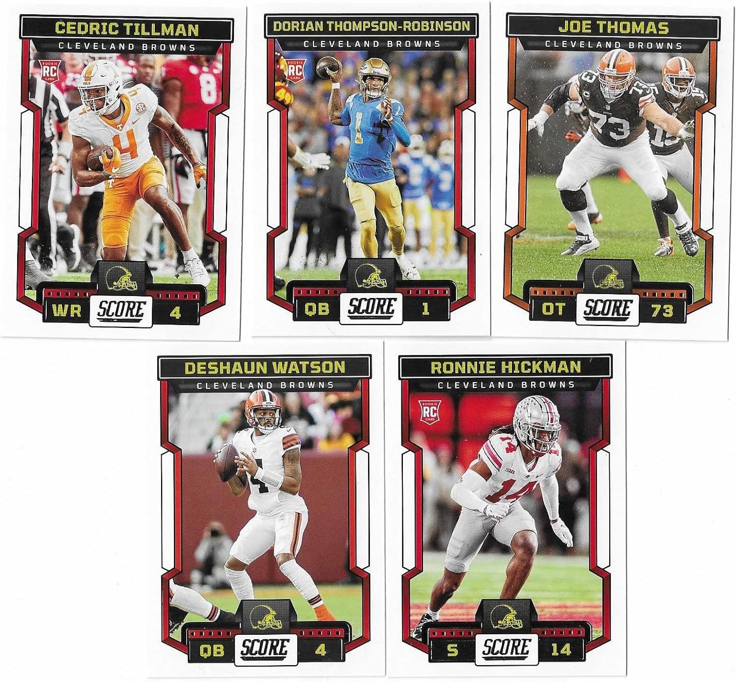2023 Panini Score Football Cleveland Browns Team Set Gift Pack 2023 Score Team Plus Bonus Browns Set 2010-2022