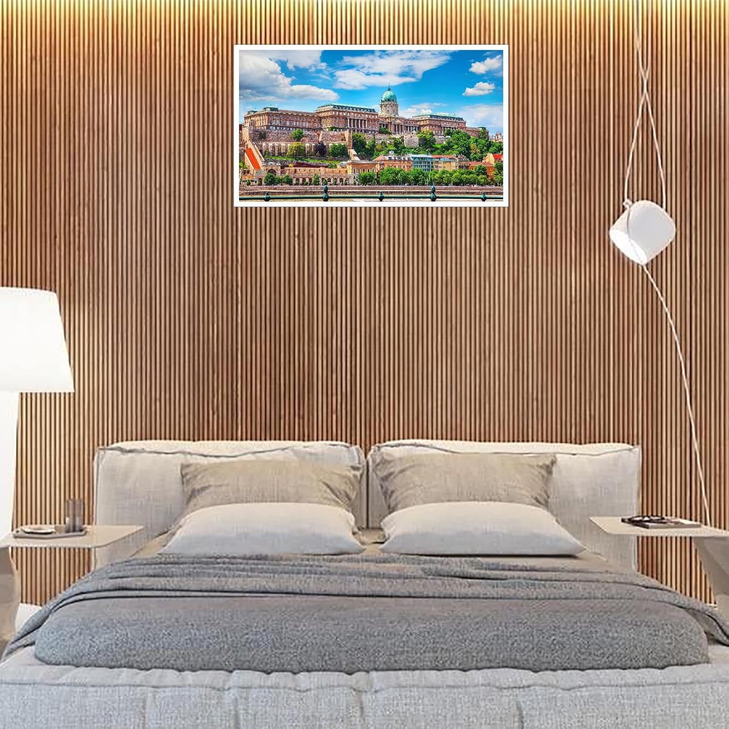 ewfas Buda Palace Hungría – Lienzo decorativo para pared, para sala de estar, dormitorio, oficina, paisaje, impresión, póster sin marco, 20 x 12
