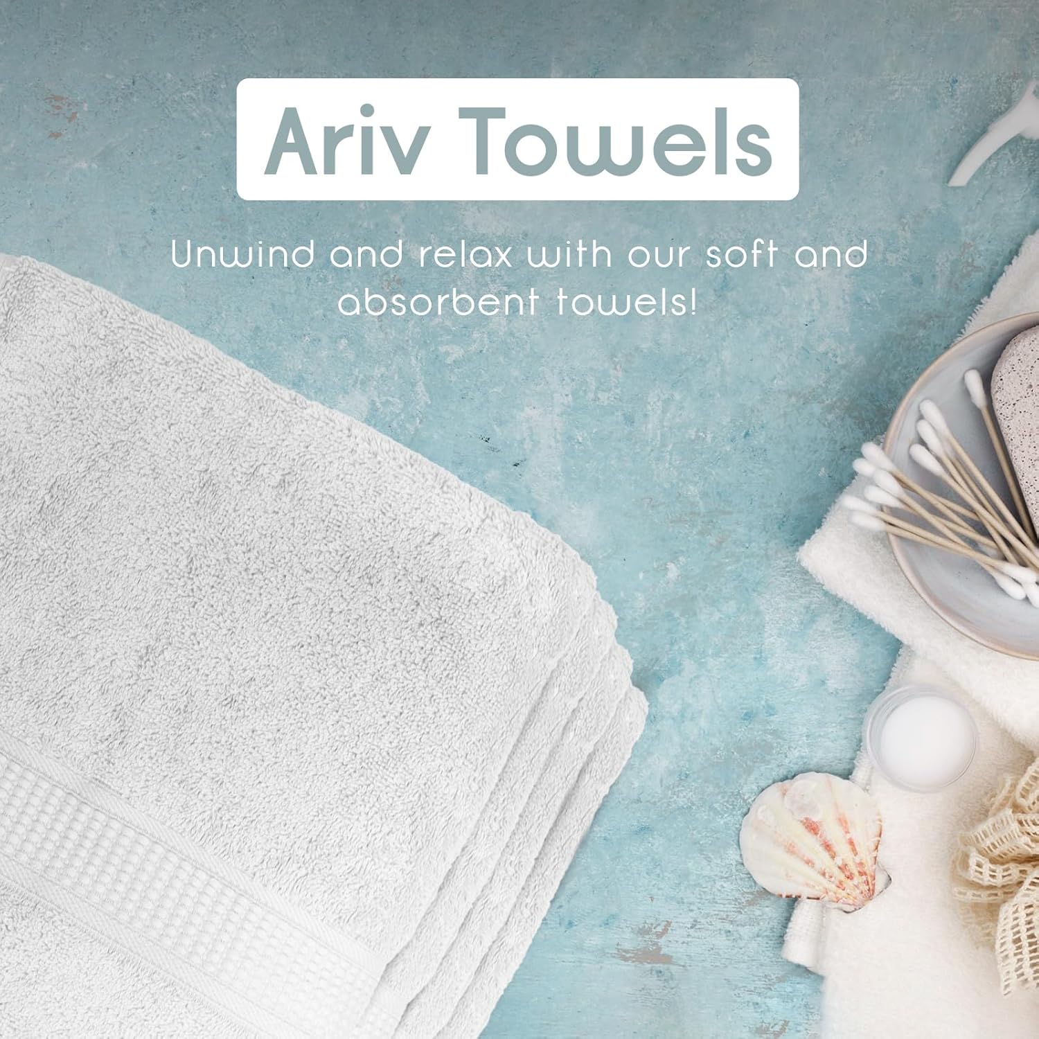 Toallas de baño de algodón de bambú de primera calidad, naturales, ultraabsorbentse y ecológicas. 30 pulgadas x 52 pulgadas