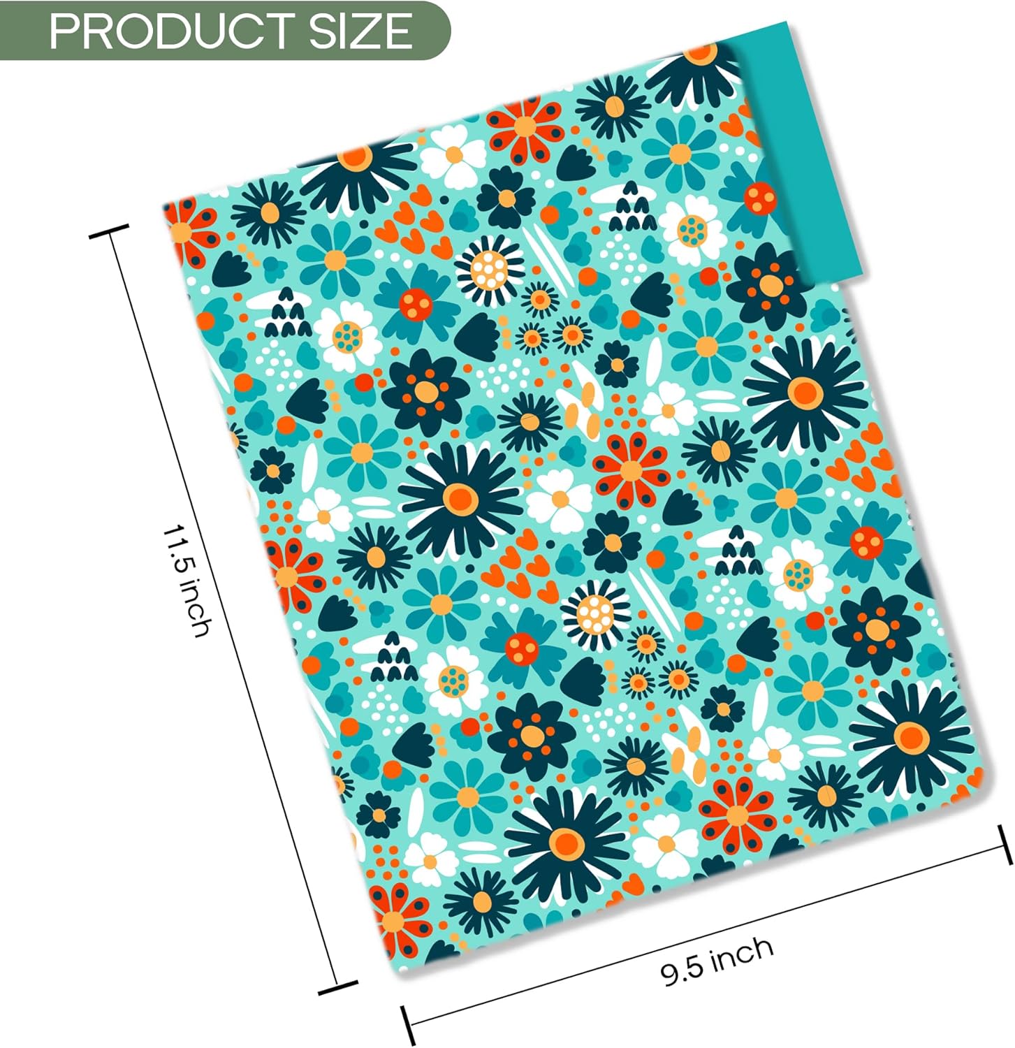 BEE brand Paquete de 12 carpetas de archivos decorativas, bonitas carpetas florales para archivos de negocios y oficina, bonitas carpetas de