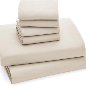 CASUAL LIVING 32649 Juego de sábanas y fundas de almohada de 6 piezas, tamaño matrimonial, sedosas, ultrasuaves, ecológicas, lavables a máquina, de CASUAL LIVING 32649 Juego de sábanas y fundas de almohada de 6 piezas, tamaño matrimonial, sedosas, ultrasuaves, ecológicas, lavables a máquina, de