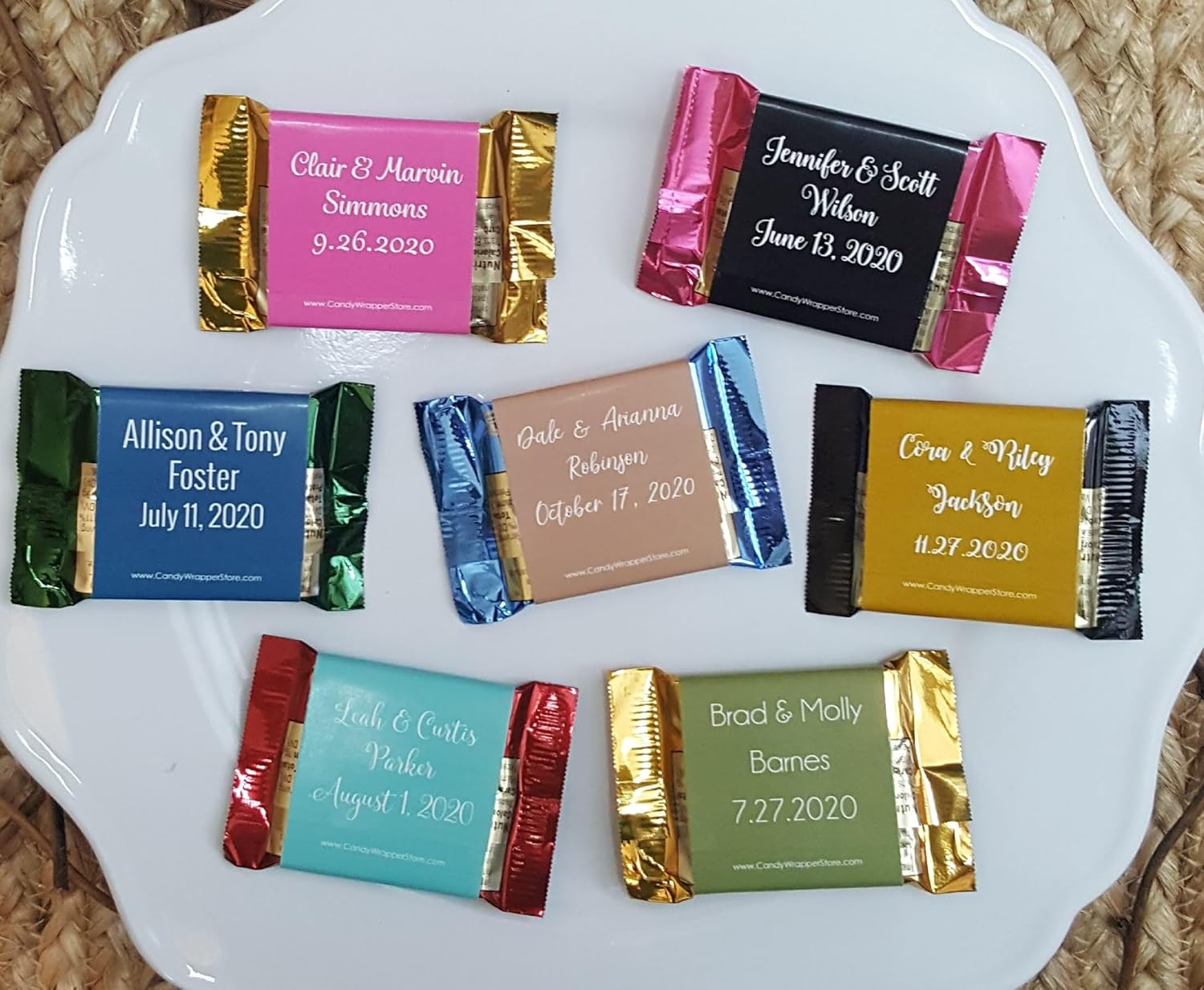 Picture Perfect Wedding Wrappers for Ghirardelli Chocolate Squares