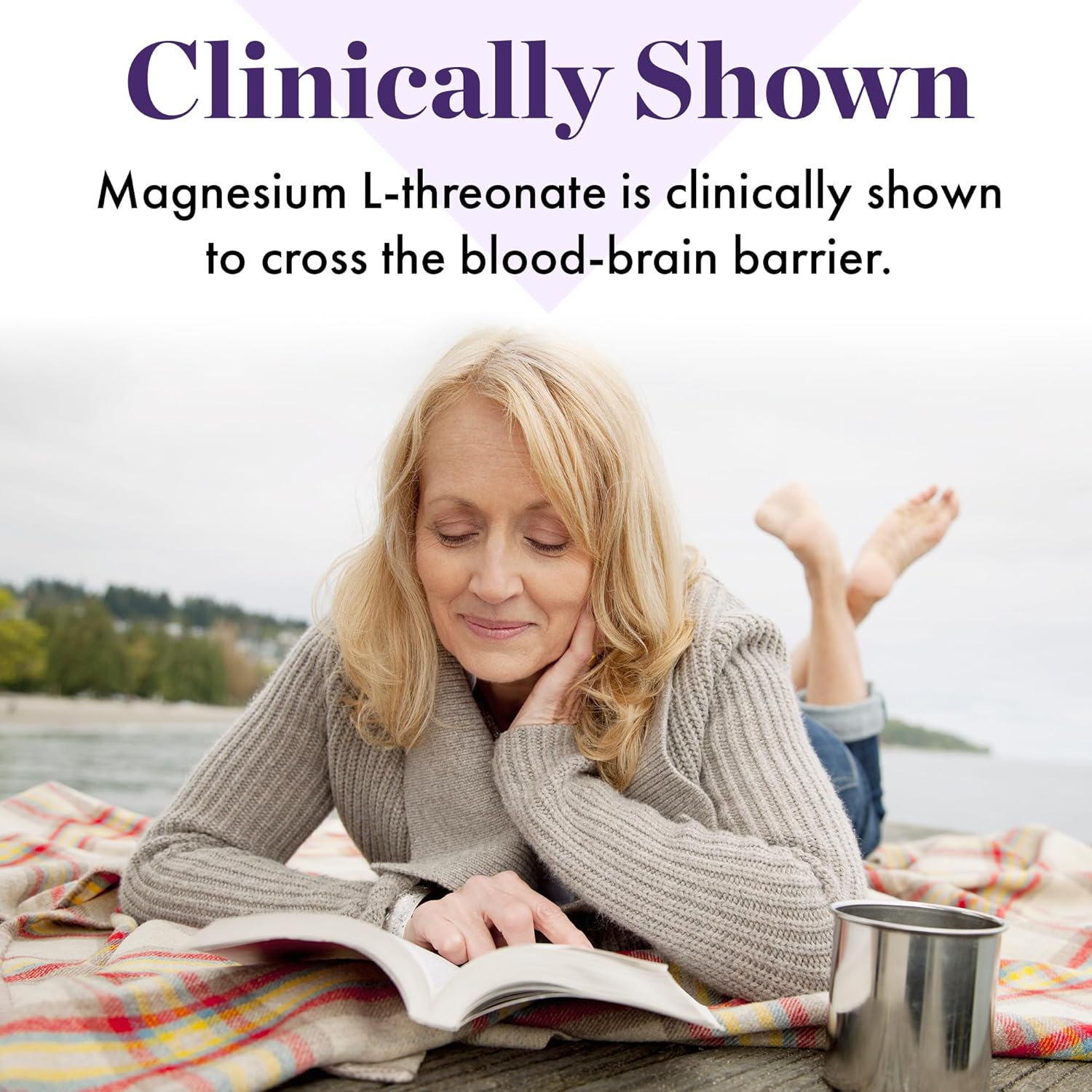 NAOMI Cápsulas de L-treonato de magnesio de 144 mg, 60 unidades, promueve la salud cerebral, apoya la función saludable del corazón y los nervios,
