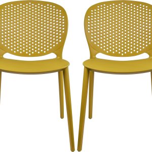 2xhome Juego de 2 modernas sillas de piscina para patio, sillas laterales apilables para interior y exterior, cocina, sala de estar, restaurante, 2xhome Juego de 2 modernas sillas de piscina para patio, sillas laterales apilables para interior y exterior, cocina, sala de estar, restaurante,