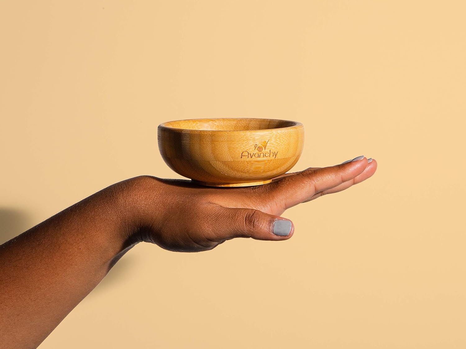 Avanchy Bamboo La Petite Family Collections Set de regalo verde  Incluye mini cuenco de bambú, cuenco de silicona, taza de silicona y cucharas de