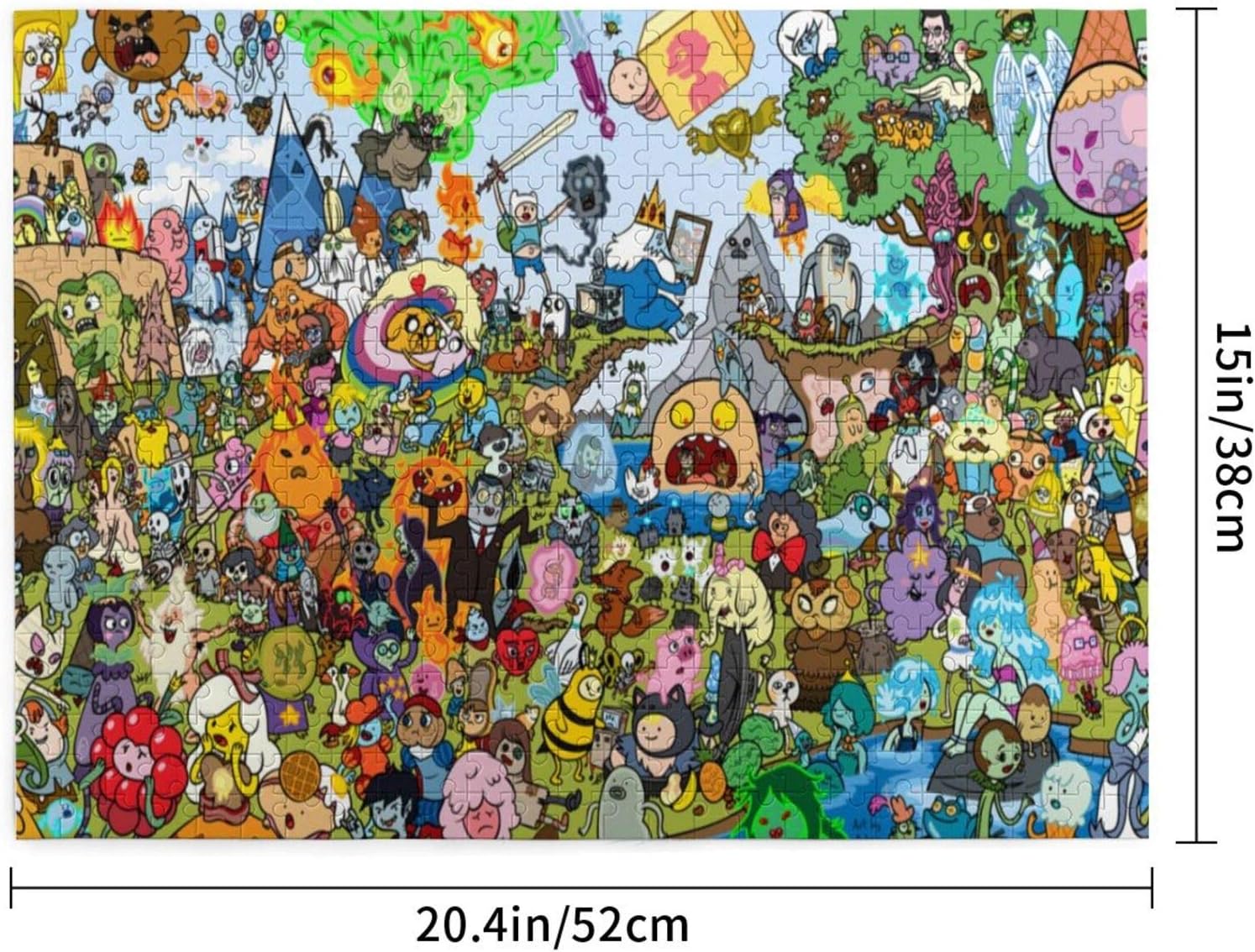 Rompecabezas de madera de anime de 500 piezas para adultos, rompecabezas para adultos y adolescentes, educación temprana, 15 x 20 pulgadas