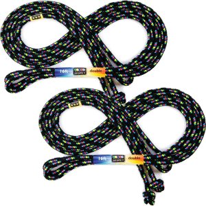 Just Jump It Paquete de 2 cuerdas de saltar de 16 pies  Equipo de entrenamiento activo para jóvenes al aire libre  Accesorios de gimnasio de doble Just Jump It Paquete de 2 cuerdas de saltar de 16 pies  Equipo de entrenamiento activo para jóvenes al aire libre  Accesorios de gimnasio de doble