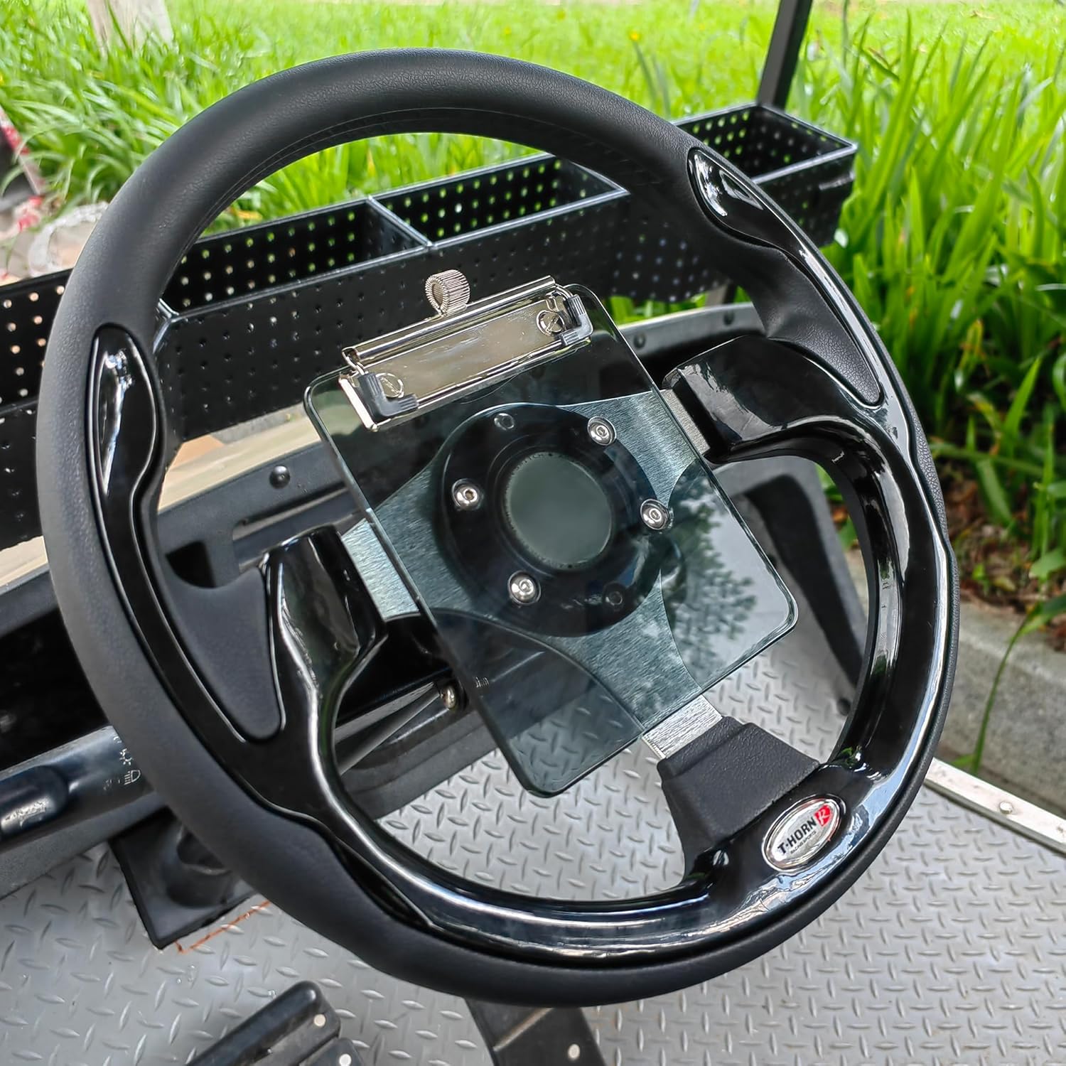 Soporte para tarjeta de puntuación para carrito de golf con soporte para lápiz para Club Car, EZGO, YA, Icon, Star Car, Excar y otros carritos de