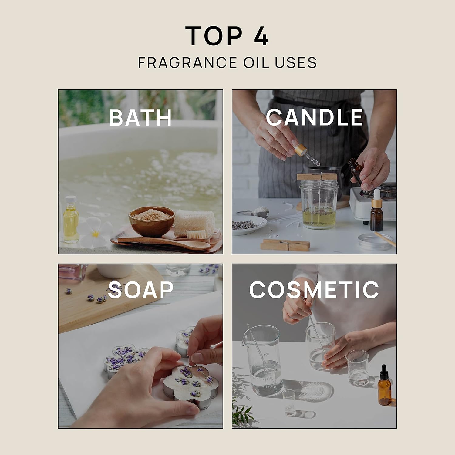VINEVIDA 4 onzas Aceite de fragancia de franela para hacer velas aromáticas para hacer jabón, aceites de perfume, velas de soja, botellas de aerosol