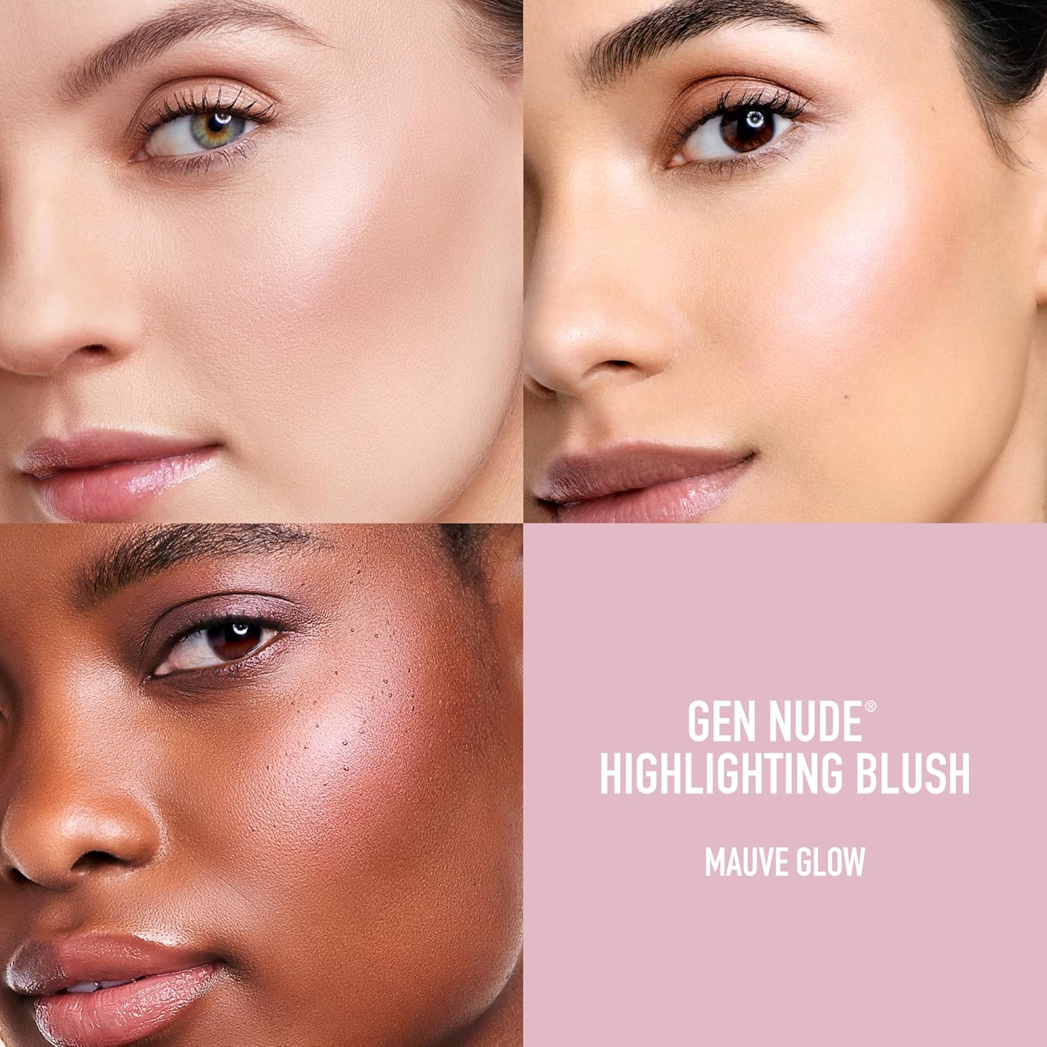 bareMinerals Gen Nude – Rubor resaltador híbrido 2 en 1 + resaltador, maquillaje sedoso mezclable, uso durante todo el día, sin talco, vegano