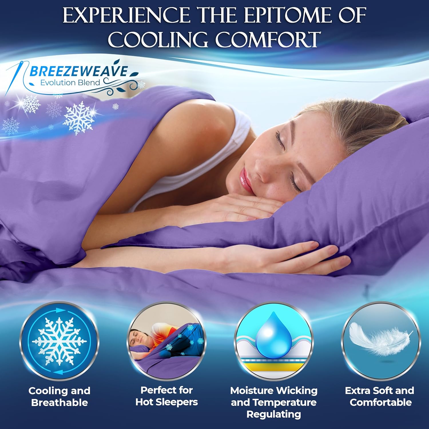 DECOLURE Juego de sábanas refrescantes para cama individual, 3 piezas, lujosas y ultrasuaves para personas que duermen con calor, cómodas sábanas de