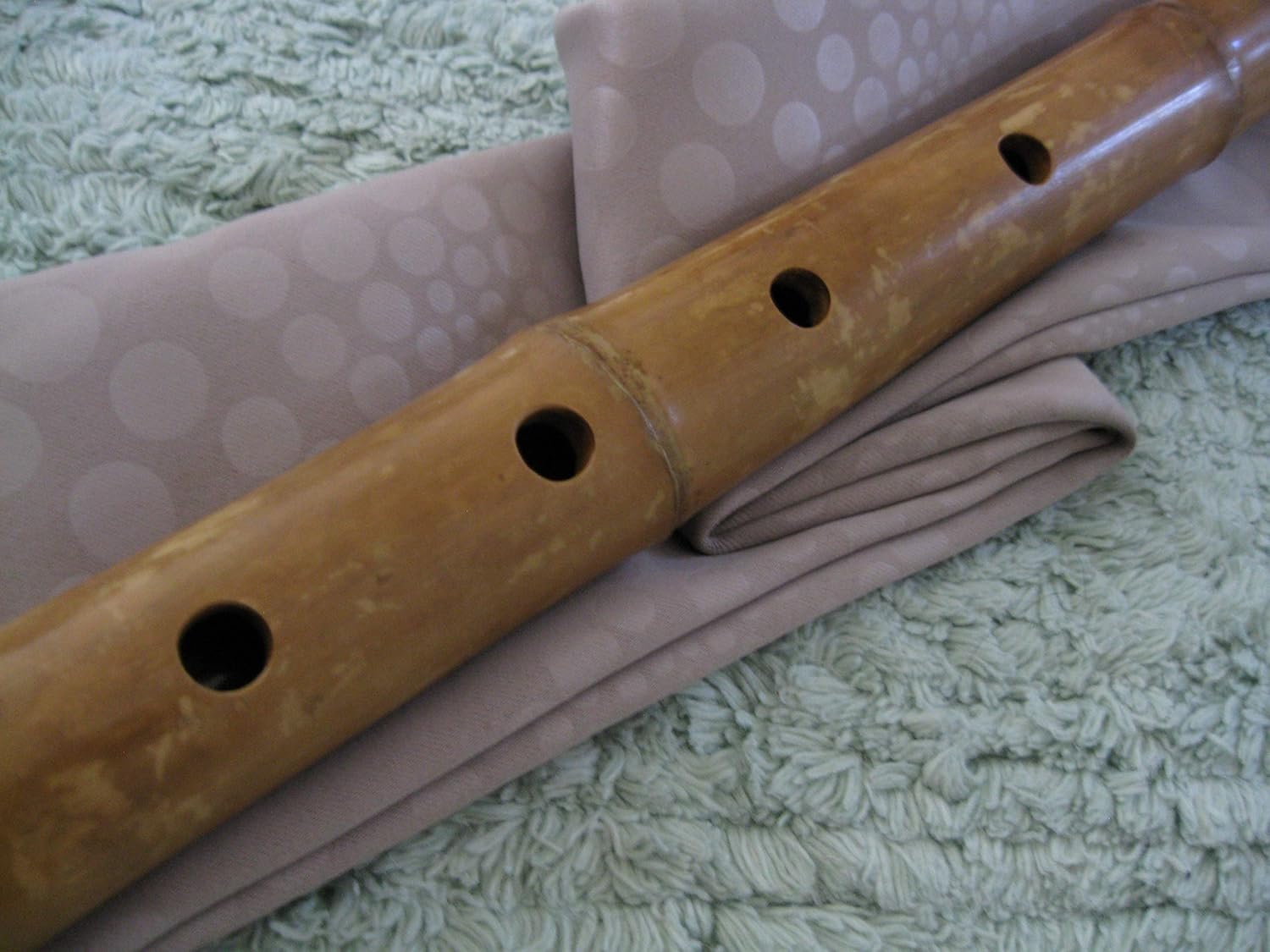1.8 Shakuhachi pentatónico sin extremo de raíz 5 agujeros – Instrumento Zen tradicional
