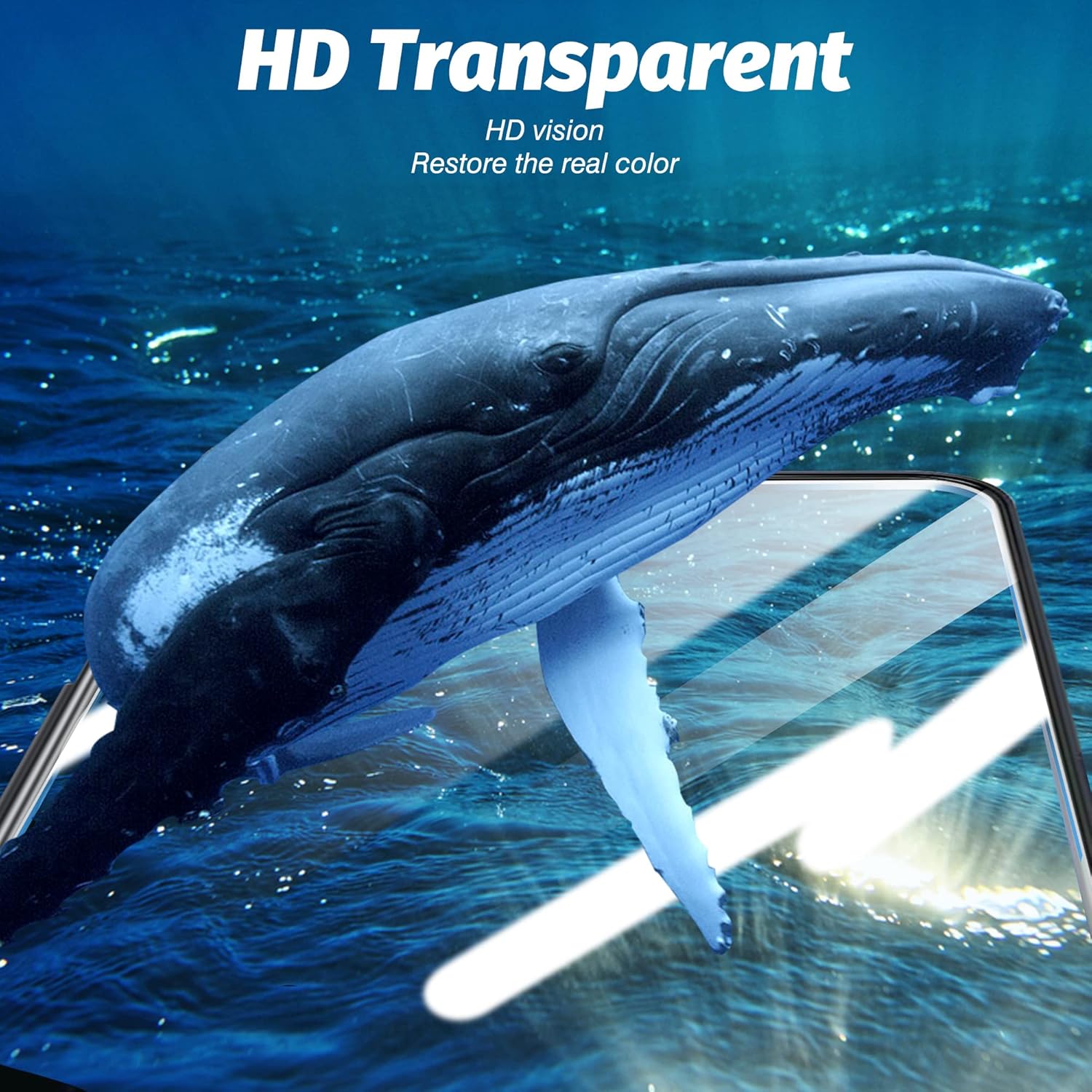 Orzero Paquete de 3 protectores de pantalla de vidrio templado compatibles con Wiko Voix, bordes de arco 2.5D, antiarañazos, alta definición, sin