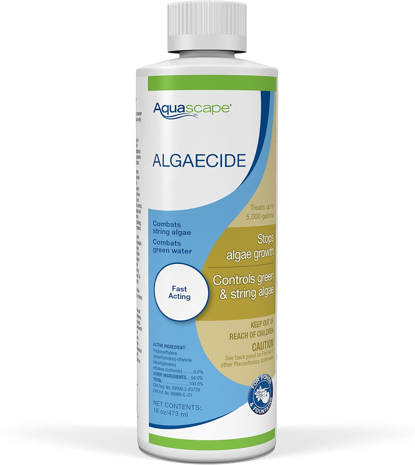 Aquascape 96023 Algicida para estanque, cascada y características de agua, 16 onzas