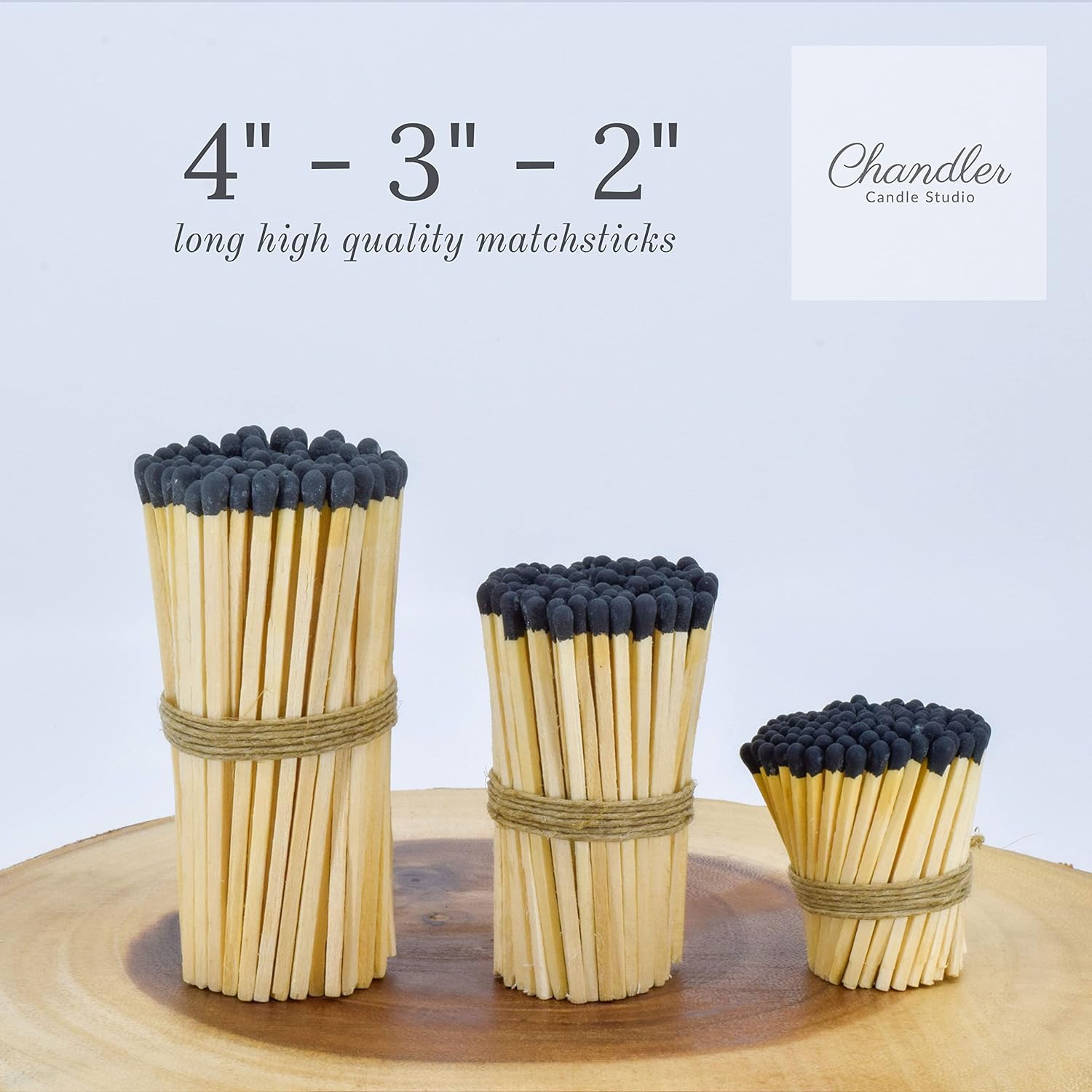 Cerillas de madera de 3 pulgadas de largo para decoración del hogar, recuerdos de boda, manualidades, relleno de caja de cerillas, fósforos de
