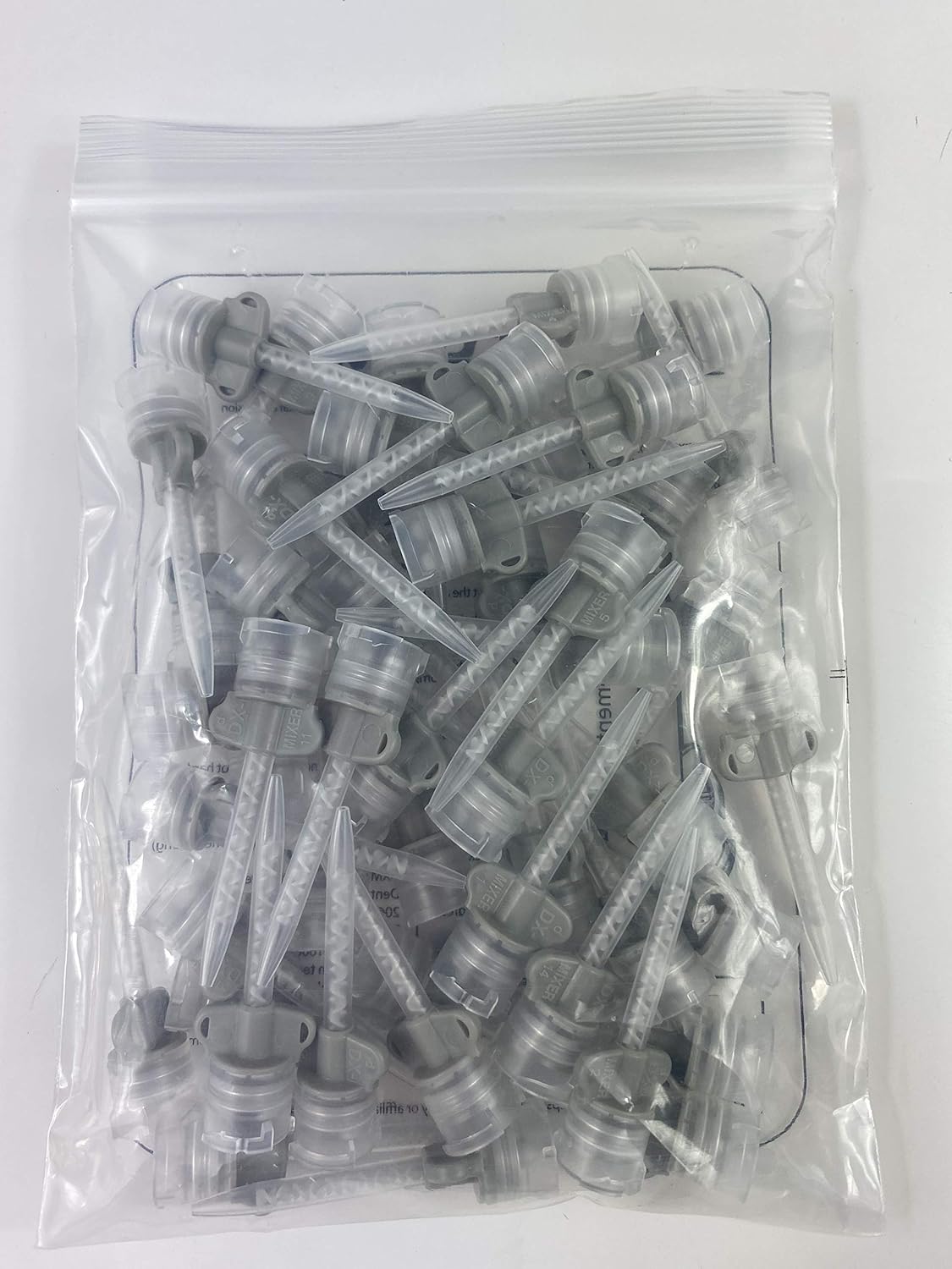 48 puntas de mezcla de impresión dental DX-Mixer de alas de colores (temperatura. Cem. Largo)