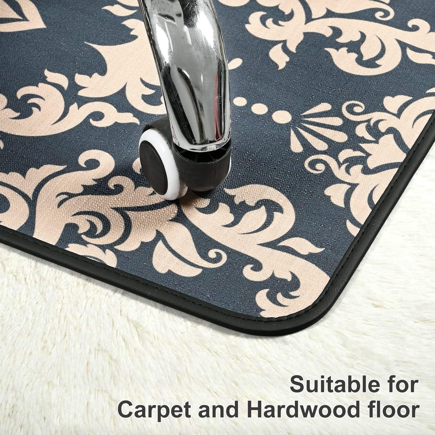 Placoot Tapete para silla de oficina para alfombras y suelos de madera dura, 48 x 36 pulgadas, tapete de piso de alta calidad, tapete para silla de