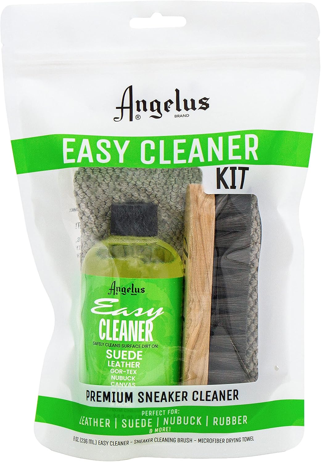 Angelus Kit de limpieza fácil de limpiar, kit de limpieza de zapatos Sole Bright Bundle