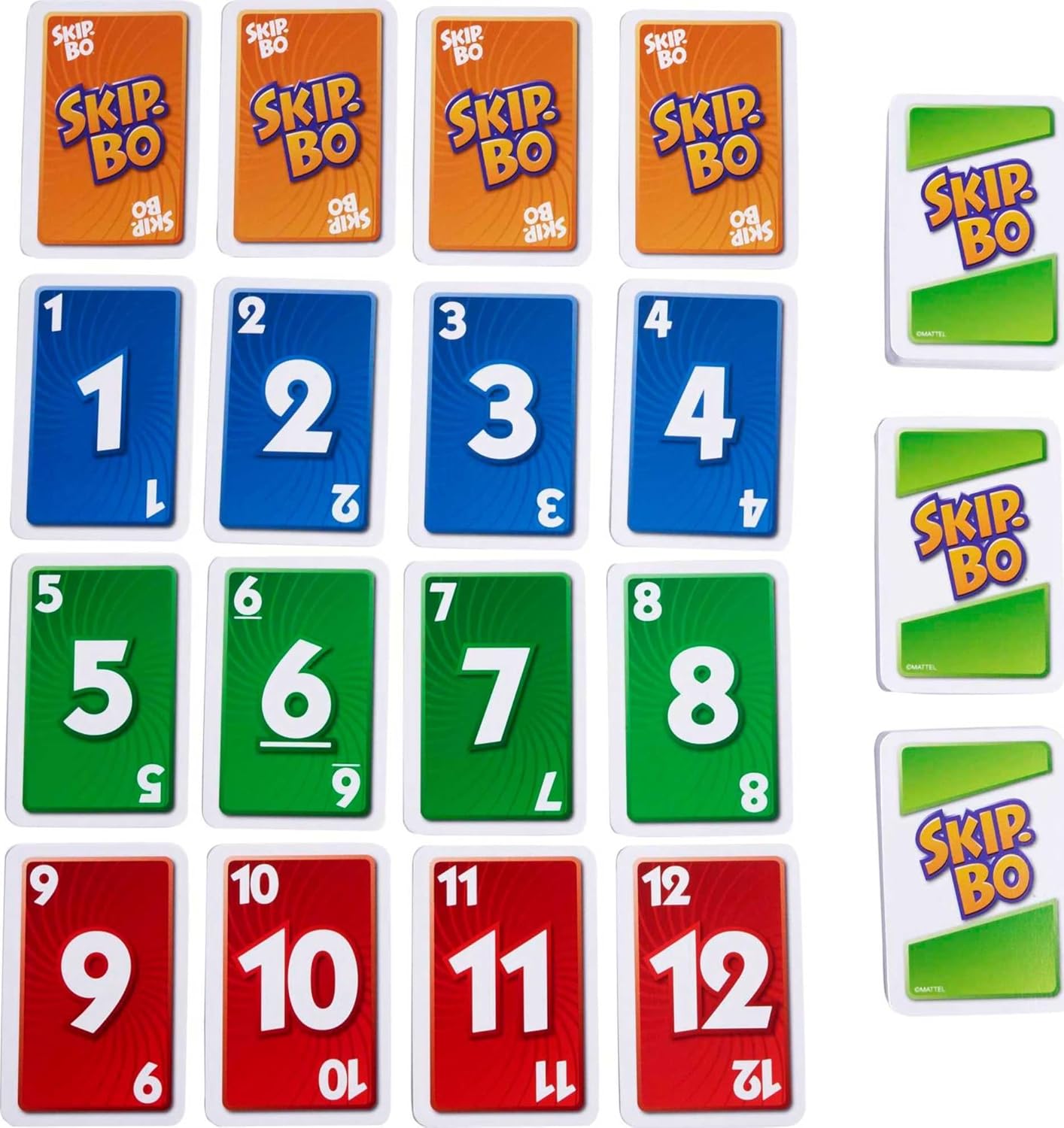Mattel Games Juego de 3 juegos de cartas, UNO, DOS segunda edición y Skip-Bo, juegos de viaje y camping en caja de lata de almacenamiento