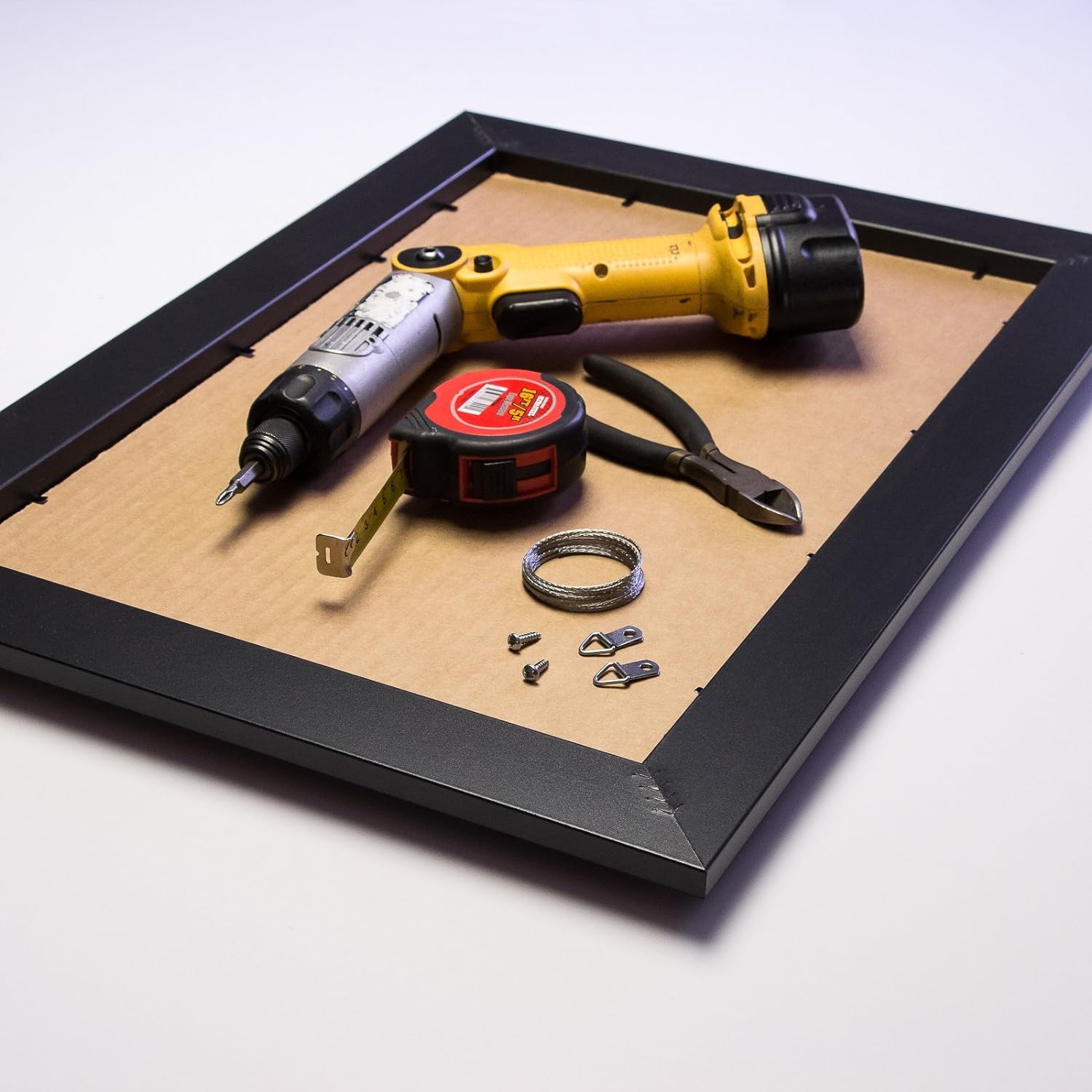 Marco de fotos Craig Frames, acabado liso, 2,5cm de ancho, de conglomerado de madera