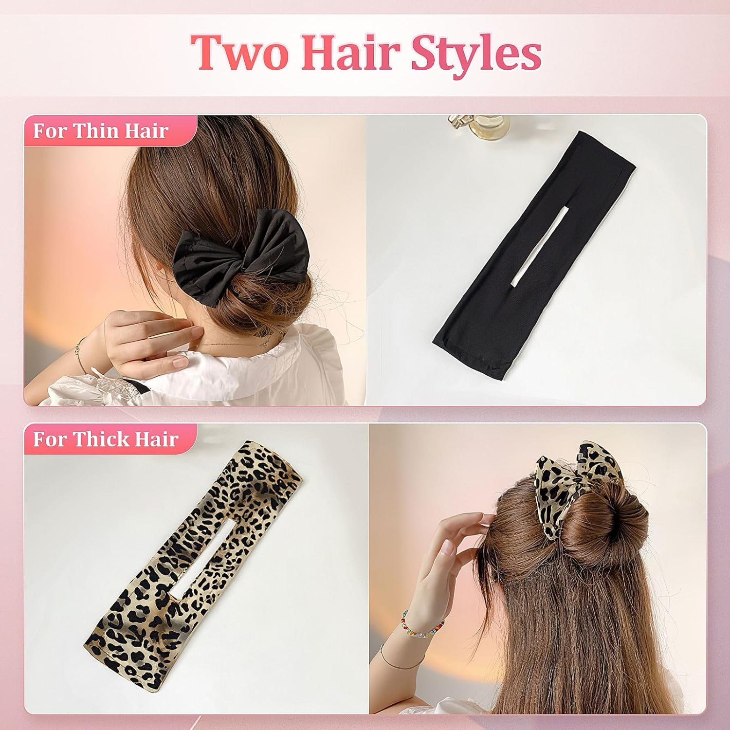 3 piezas para hacer moños de cabello hábiles para girar, moño hábil, moño francés, rizador de cabello sin calor, accesorios para el cabello para