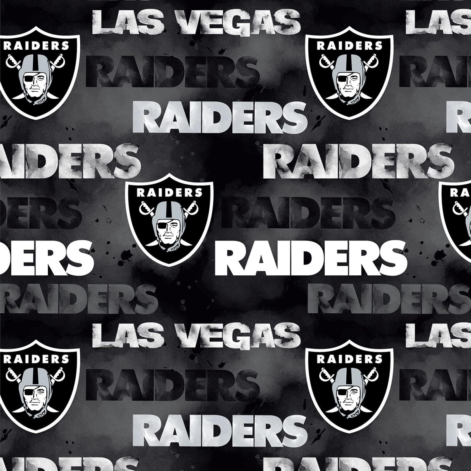 Algodón descolorido Raiders de 60 pulgadas de ancho