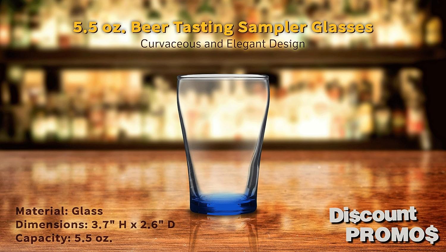 DISCOUNT PROMOS Juego de 10 vasos de chupito de 5.5 onzas, paquete a granel, ideal para bodas, fiestas, cumpleaños, eventos, color azul