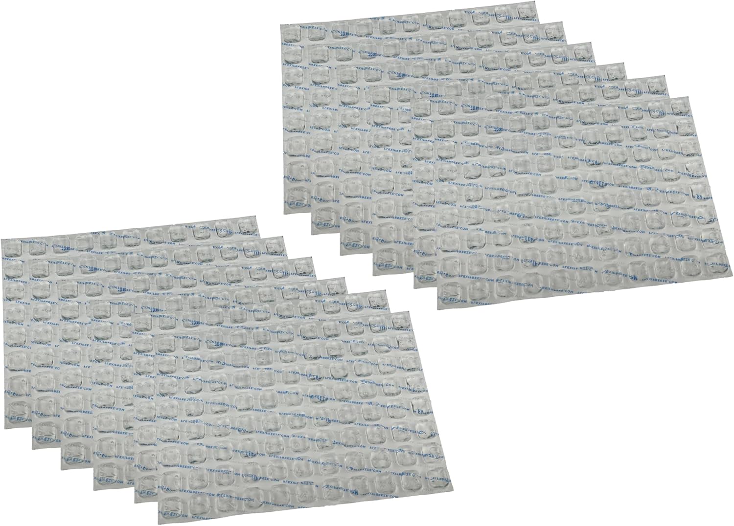 FlexiFreeze Hojas de hielo, 88 cubos recongelables, flexibles, sin químicos, paquete de 12