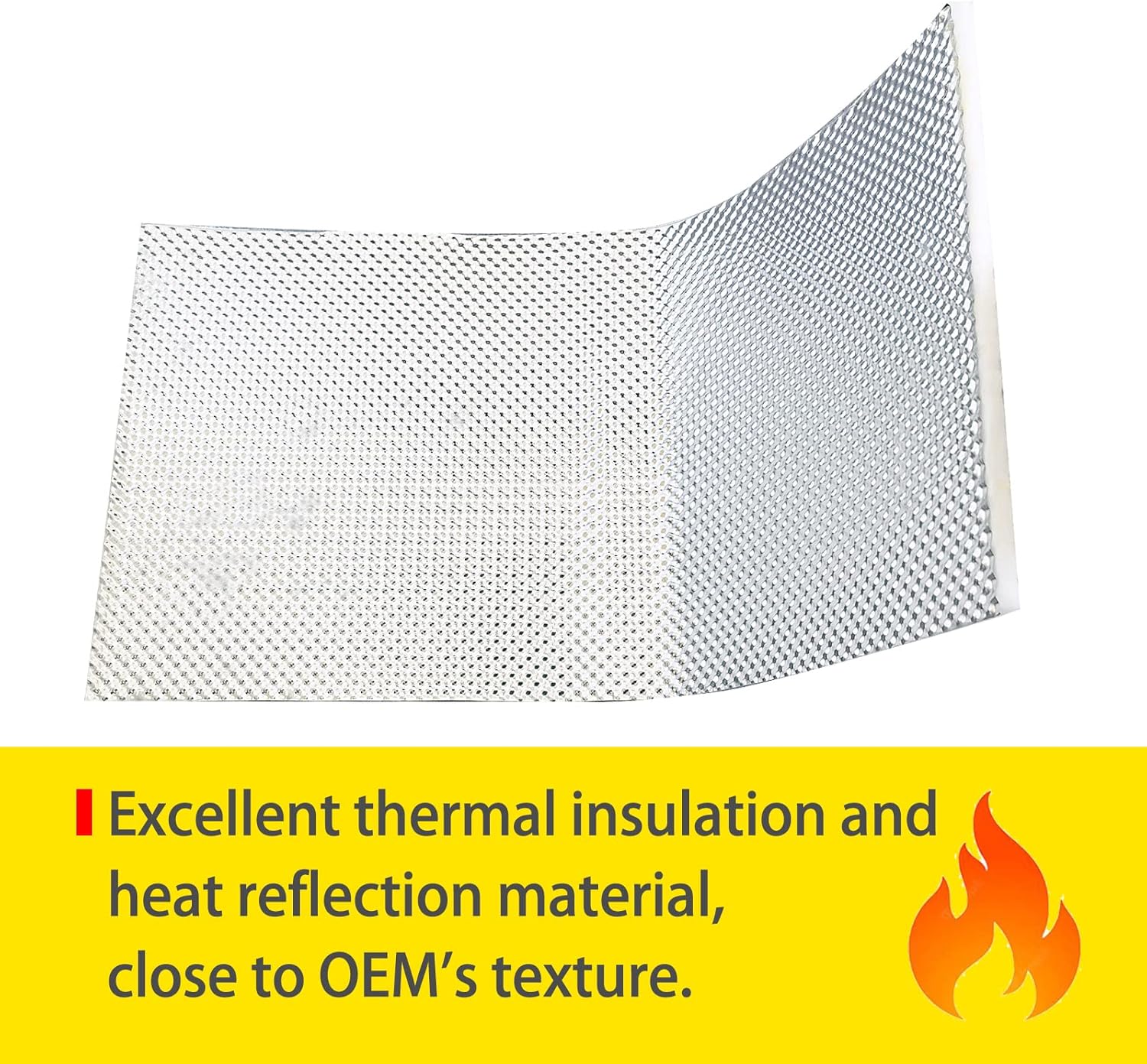 Protector térmico para escape, material de aluminio, silenciador, armadura de aislamiento, 12 x 38 pulgadas