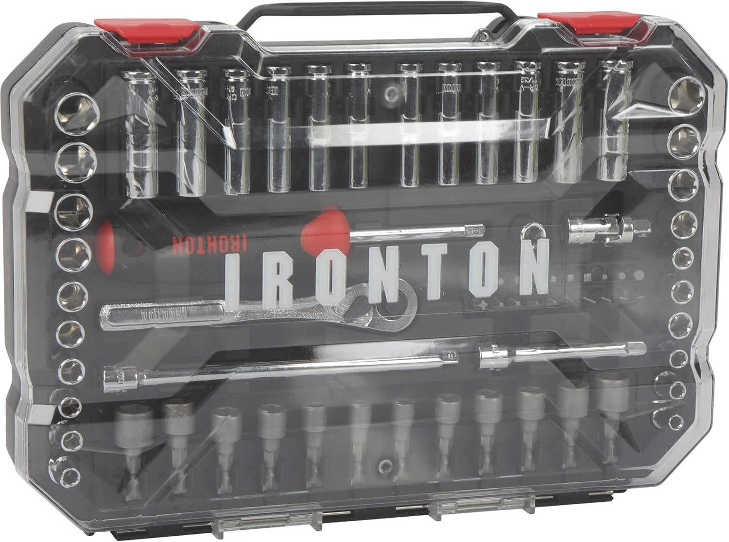 Ironton, Juego de llaves de vaso de 14 pulgadas de 70 piezas MMSAE, estándar de medición (SAE)métrica, Piezas (cantidad) 70, Juego de llaves de vaso