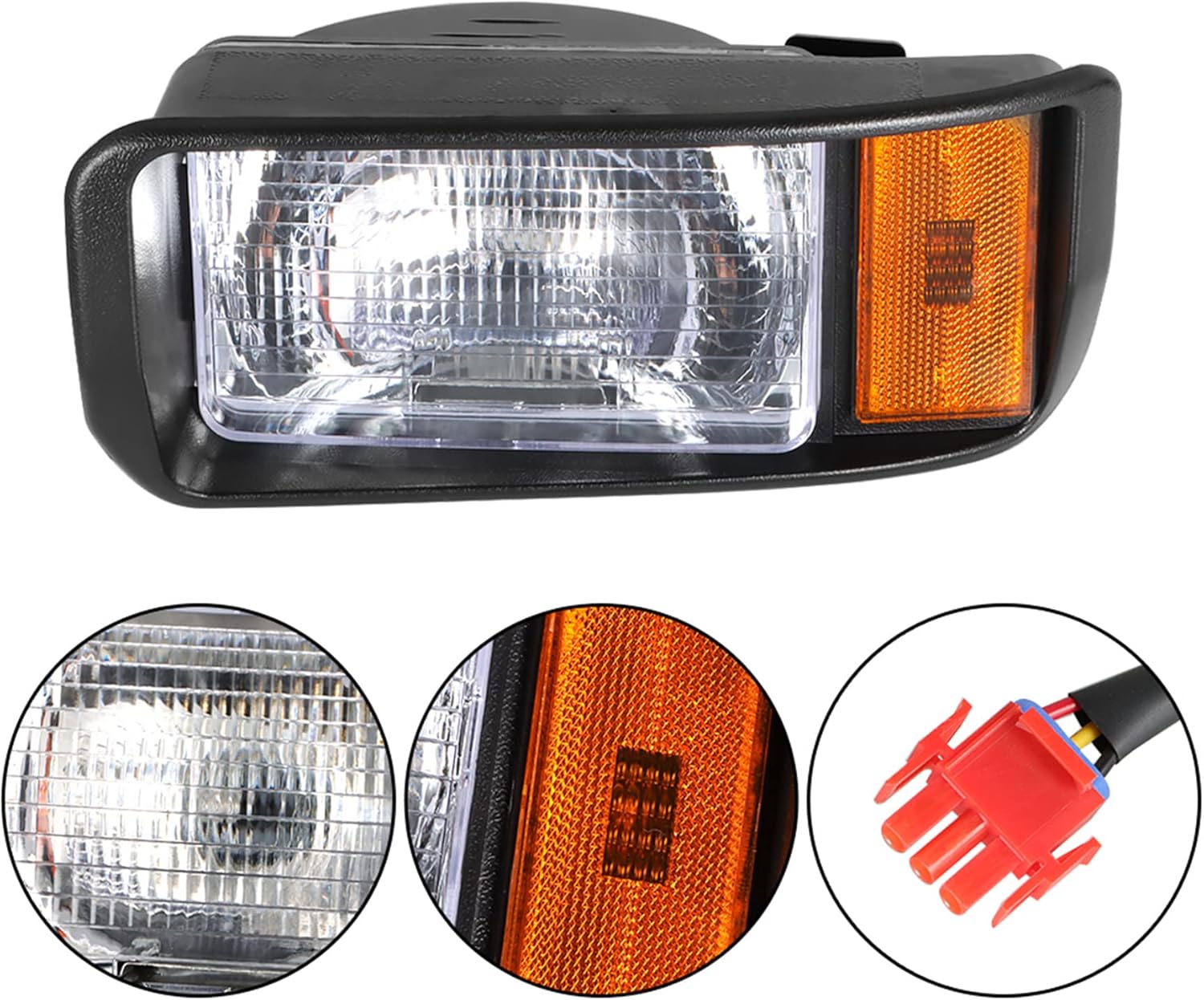 Faros delanteros para carrito de golf 101988001 101988002 Reemplazo para Club Car DS Gas Electric Model Golf Carts 1993 en adelante